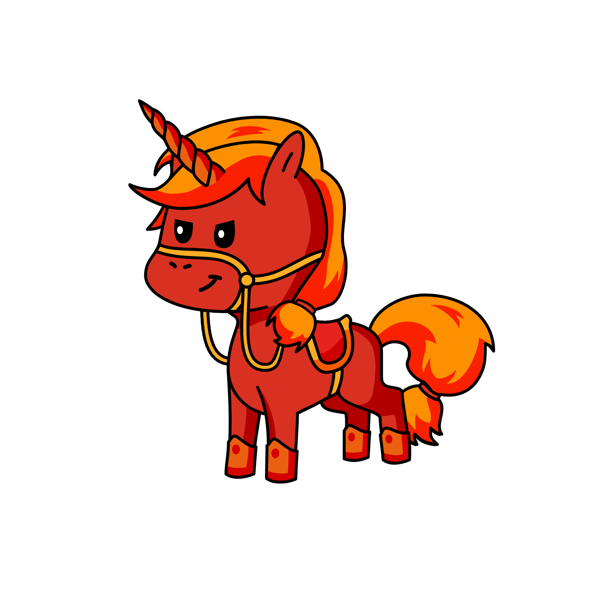 Flame, the unicorn