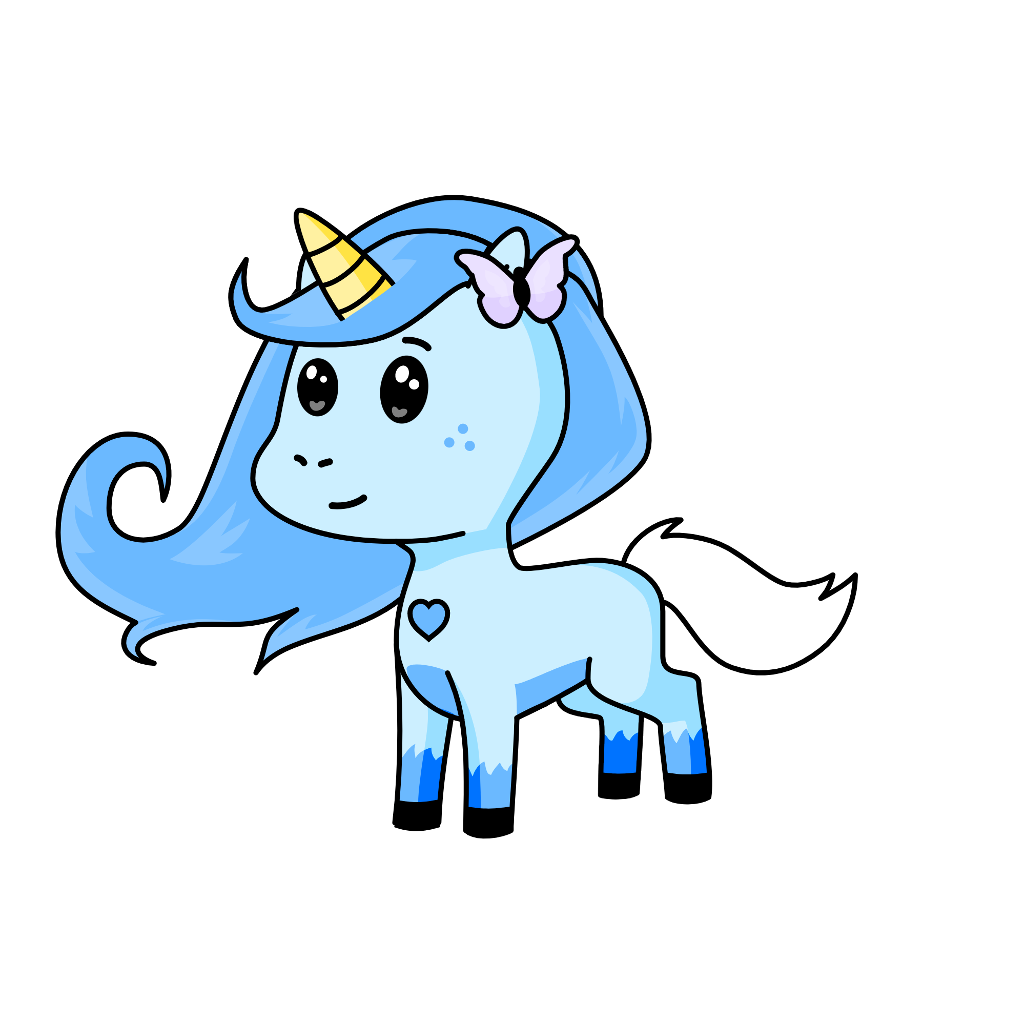 Snow, the unicorn