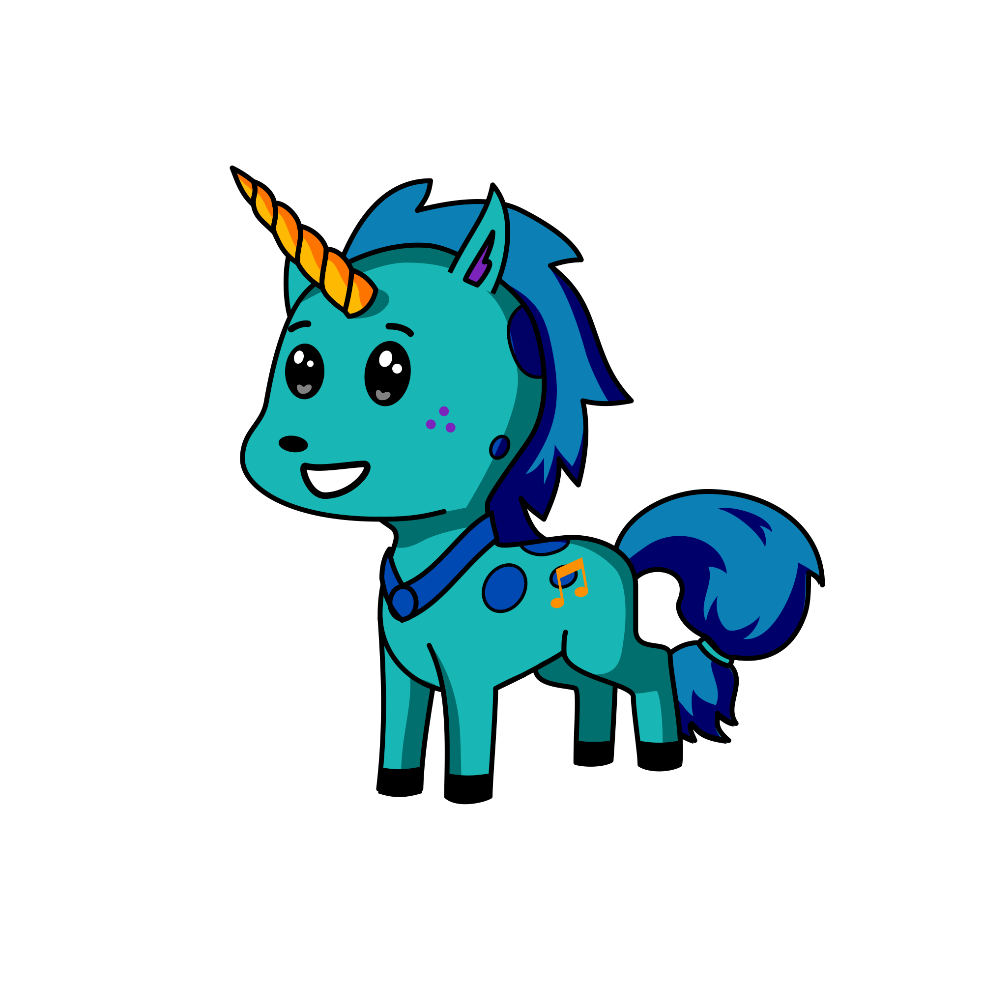Midnight, the unicorn