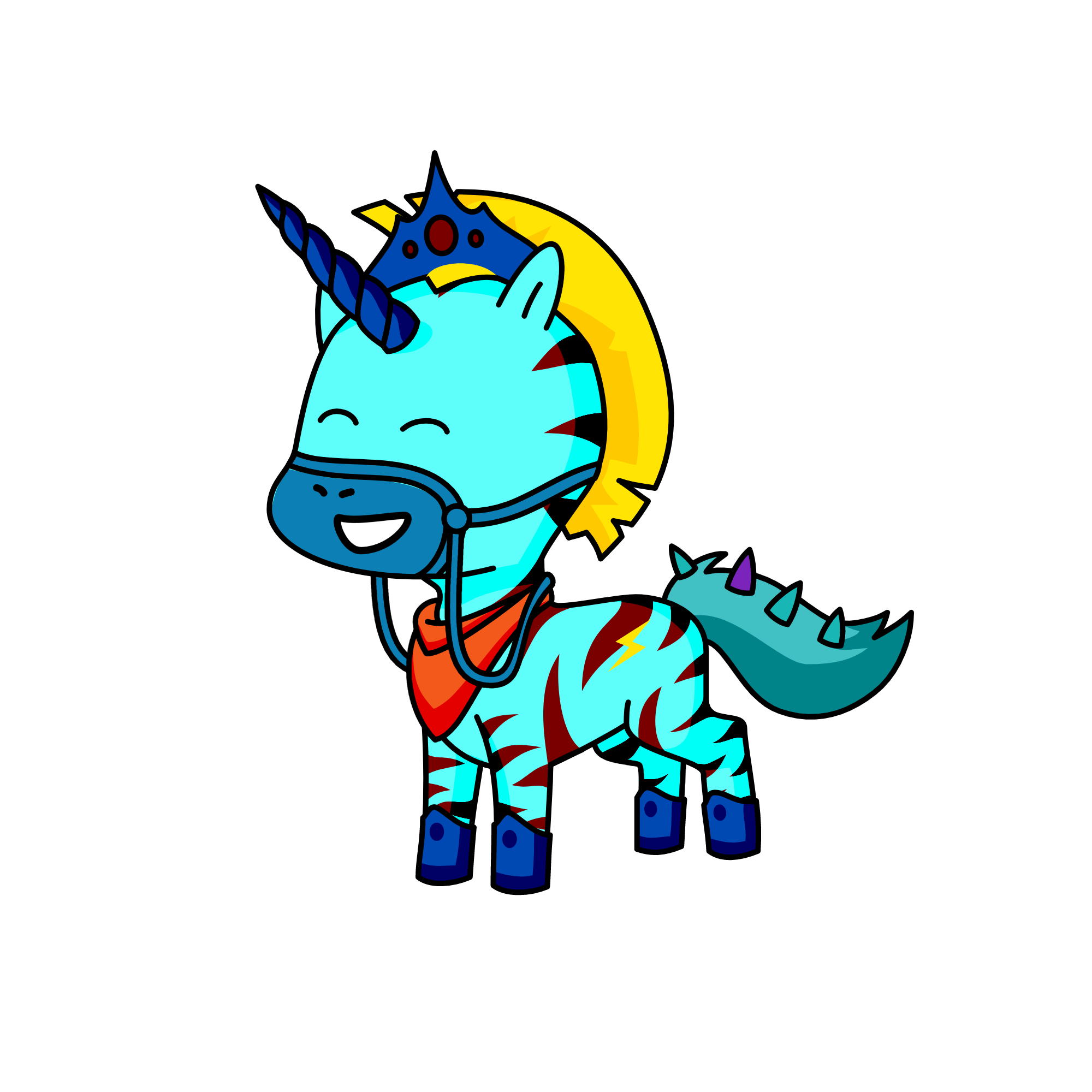 blue sky, the unicorn