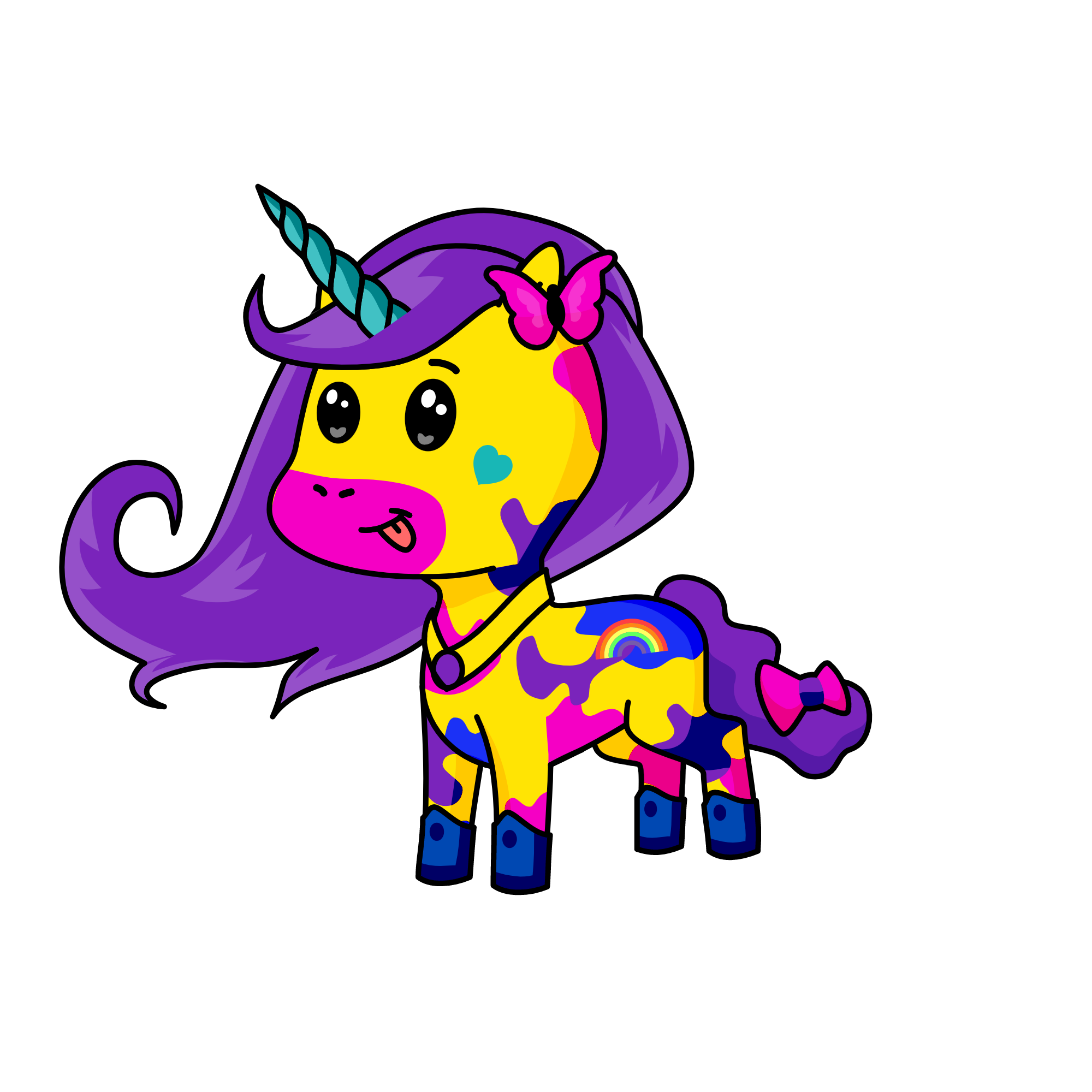 sister: buttercup, the unicorn