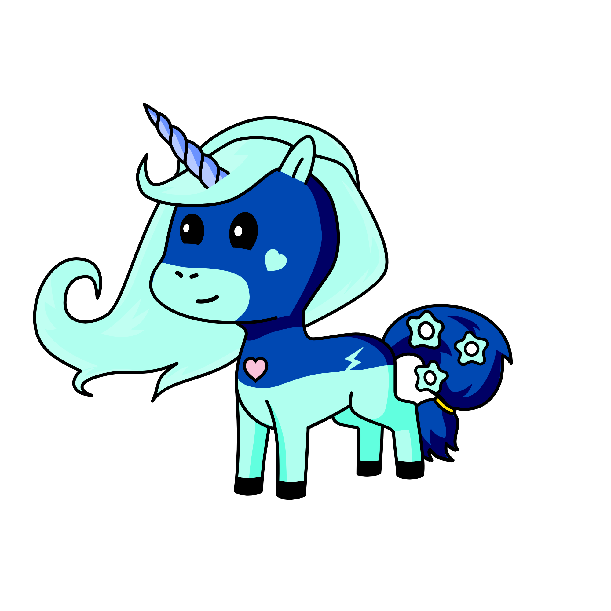 Rainbow Dash, the unicorn