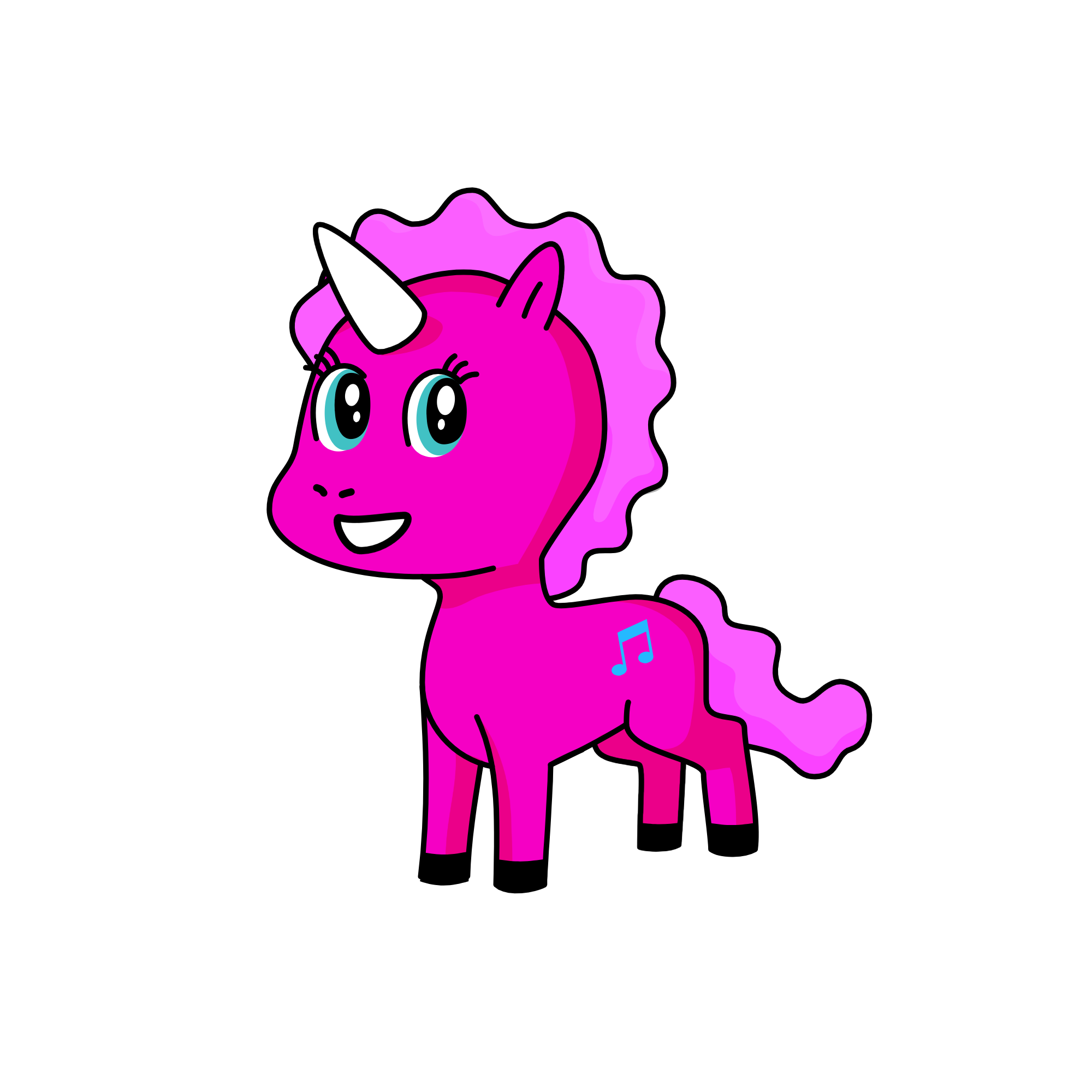 Pinky pie, the unicorn