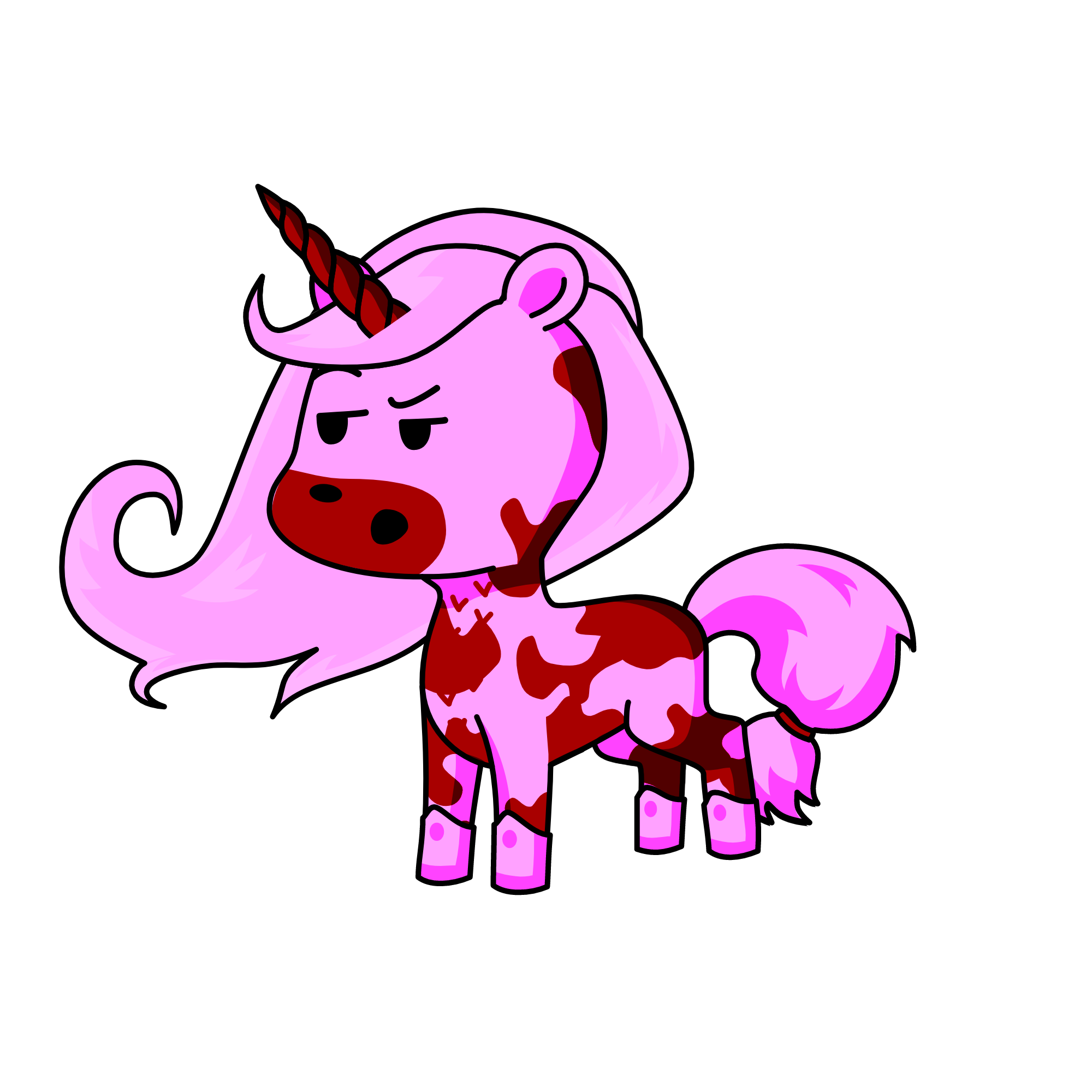 Piggy headchain, the unicorn