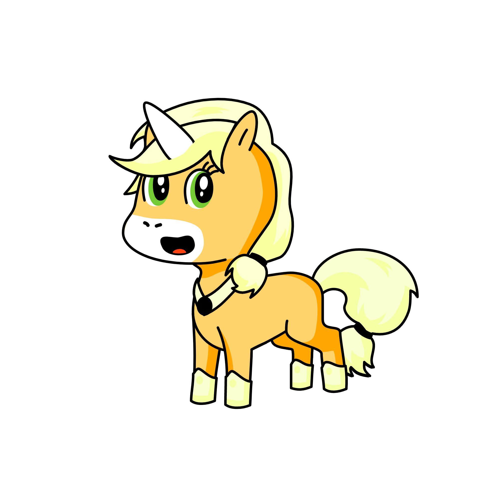 Applejack, the unicorn