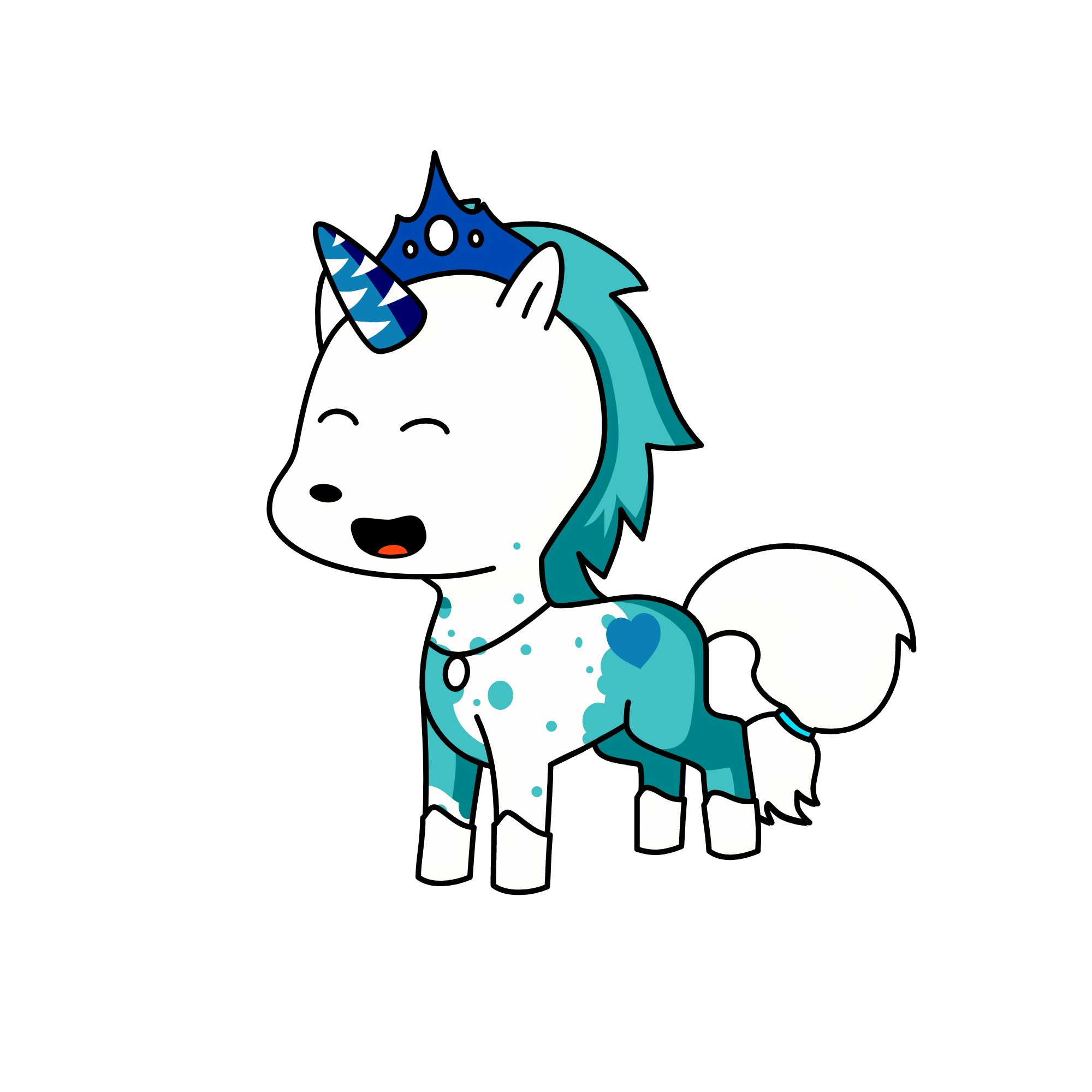 snowy, the unicorn
