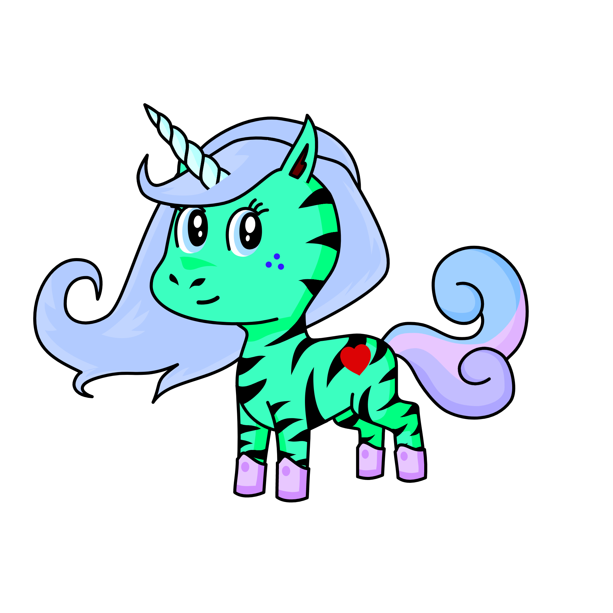 Dazzle, the unicorn