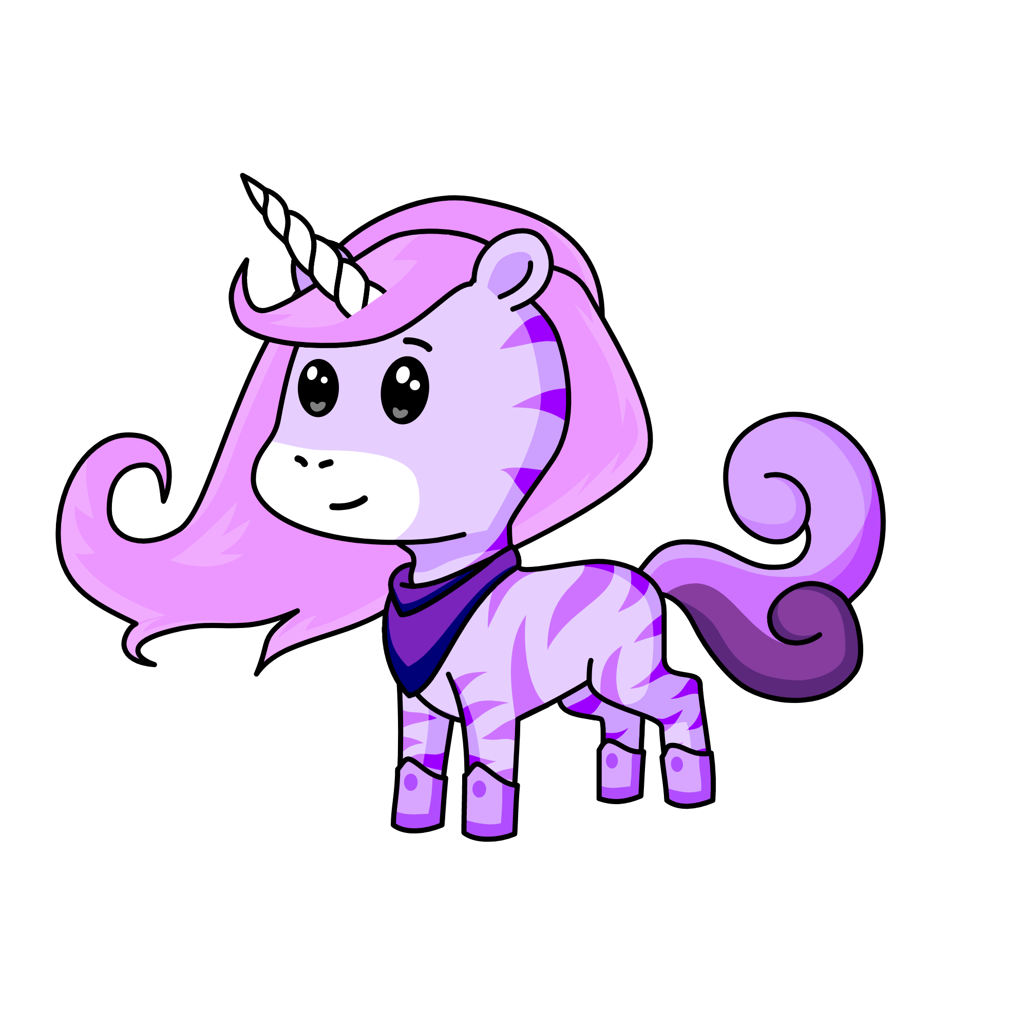 Violet, the unicorn