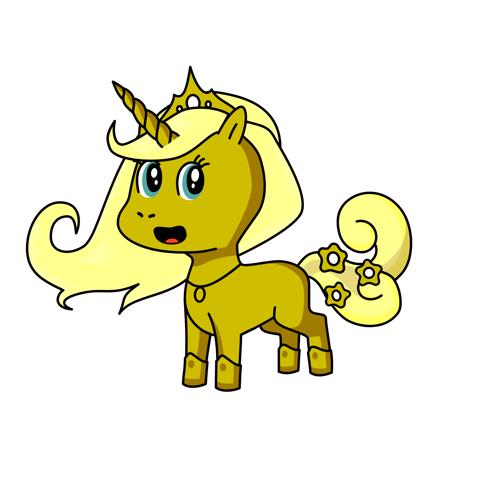 Goldie, the unicorn