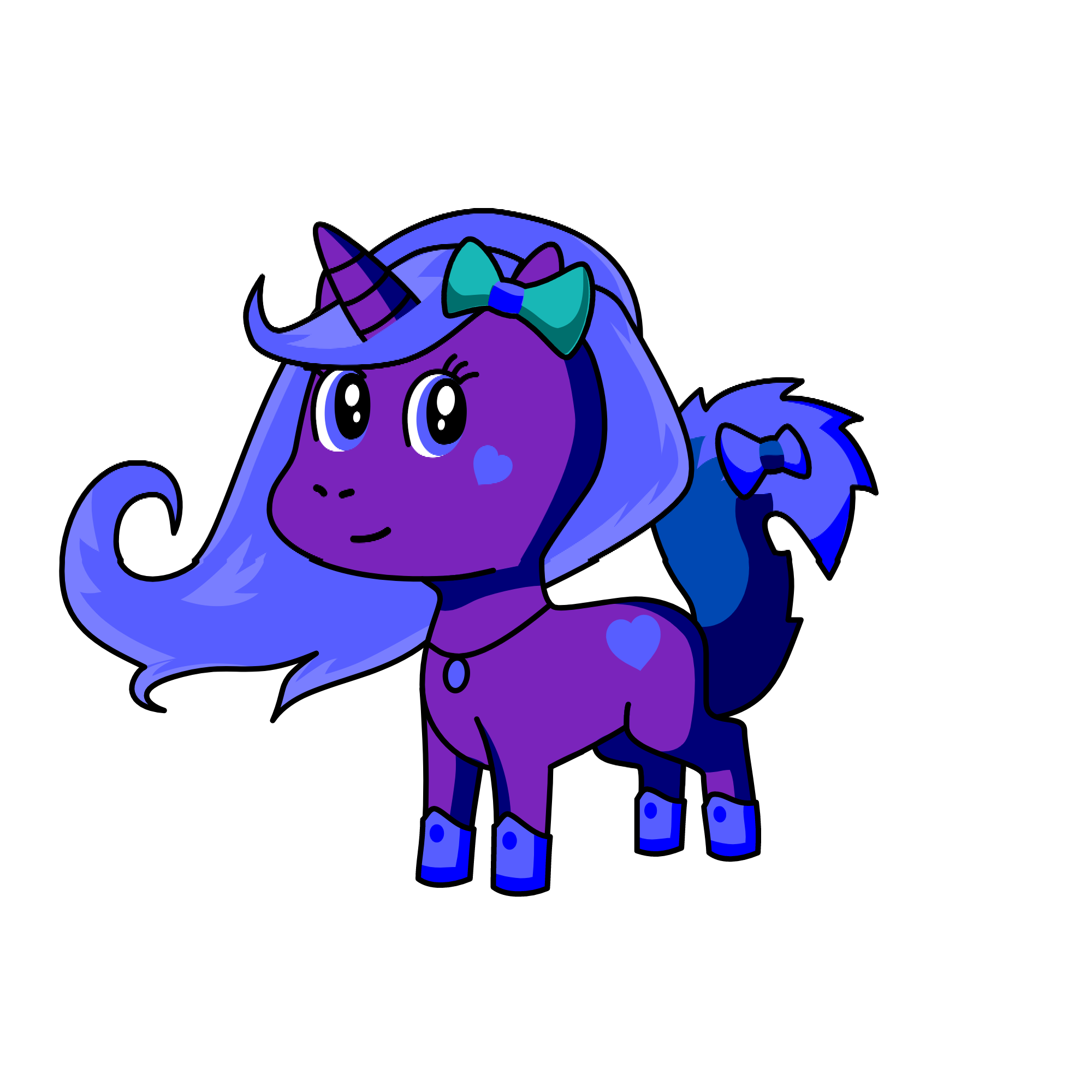 Clear  skies, the unicorn