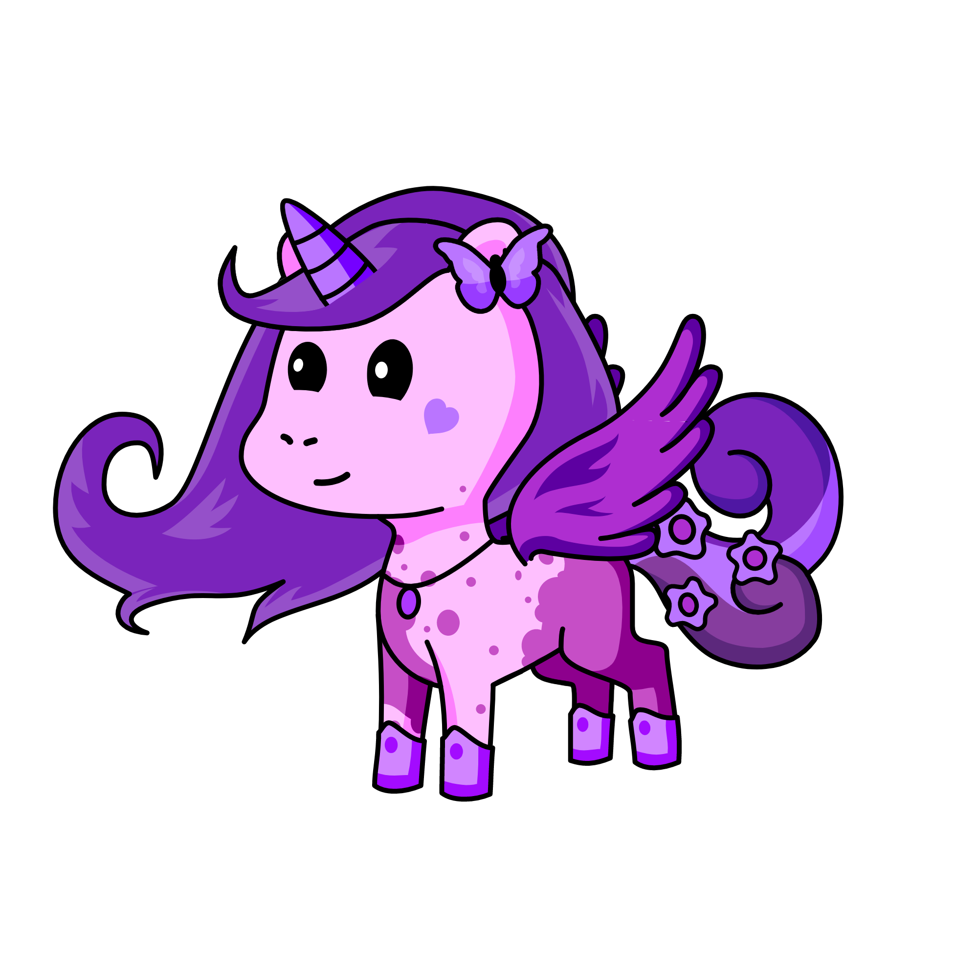 Cloudy, the unicorn