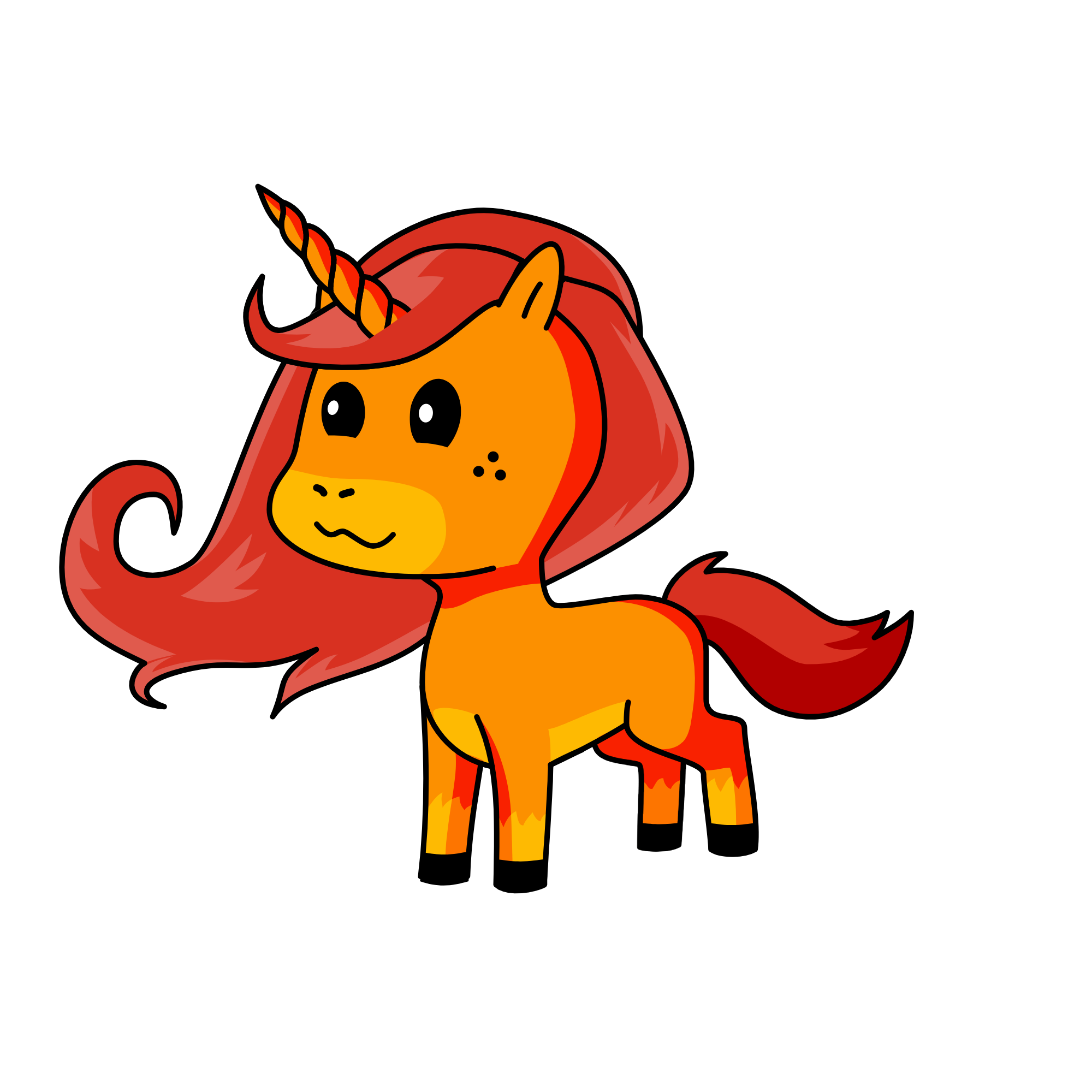 sunset, the unicorn