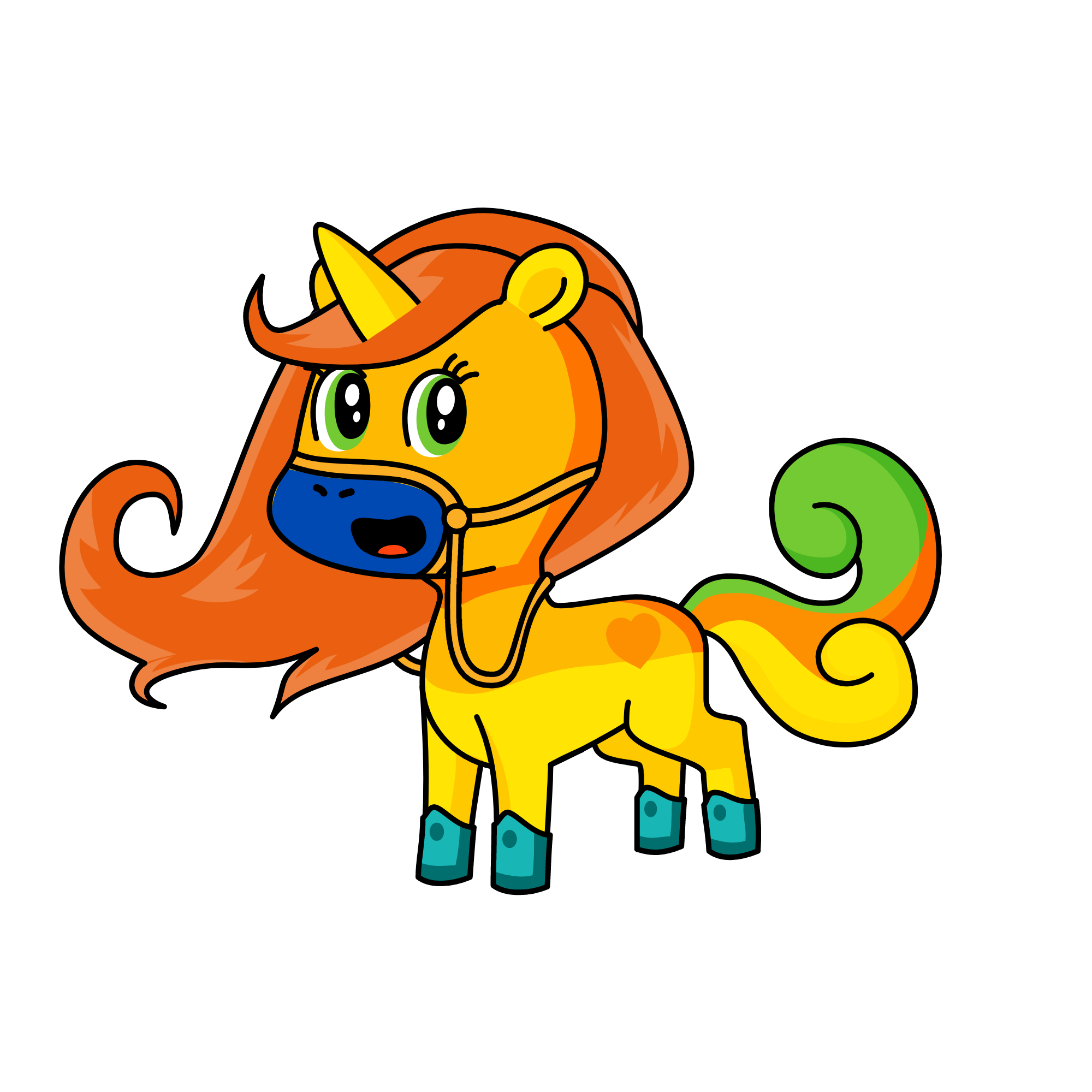 mangi the mango unicorn, the unicorn