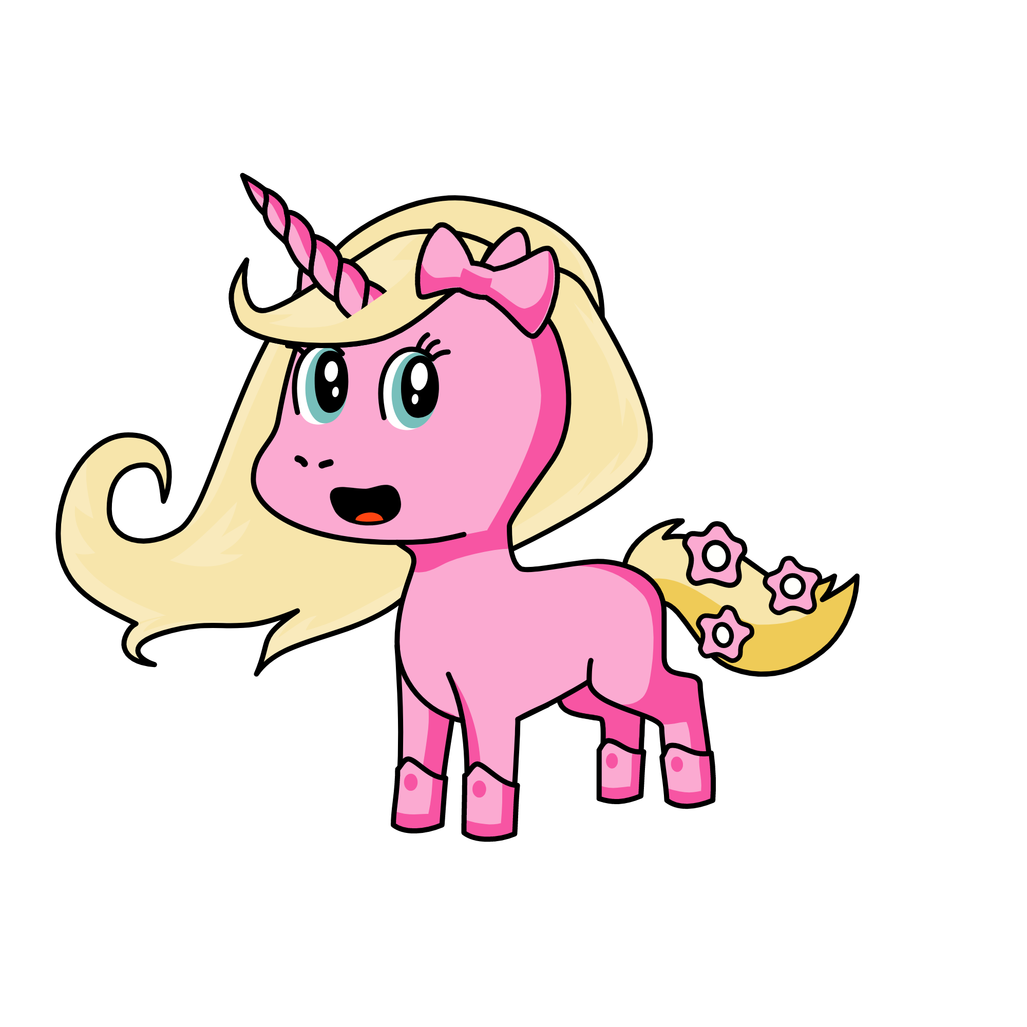 Pinky, the unicorn