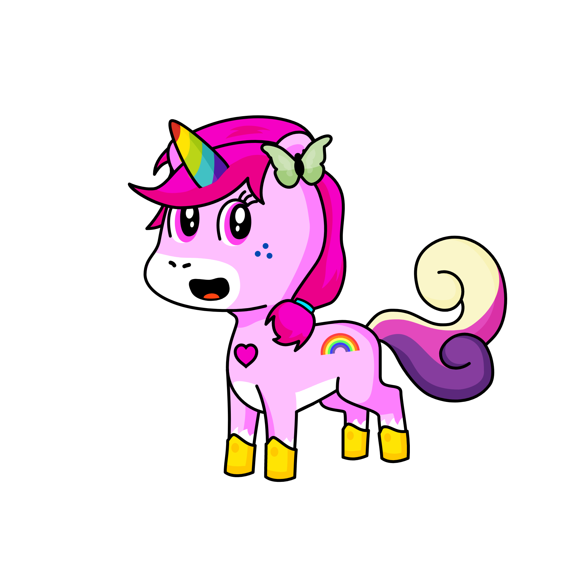 rainbow sparkle, the unicorn