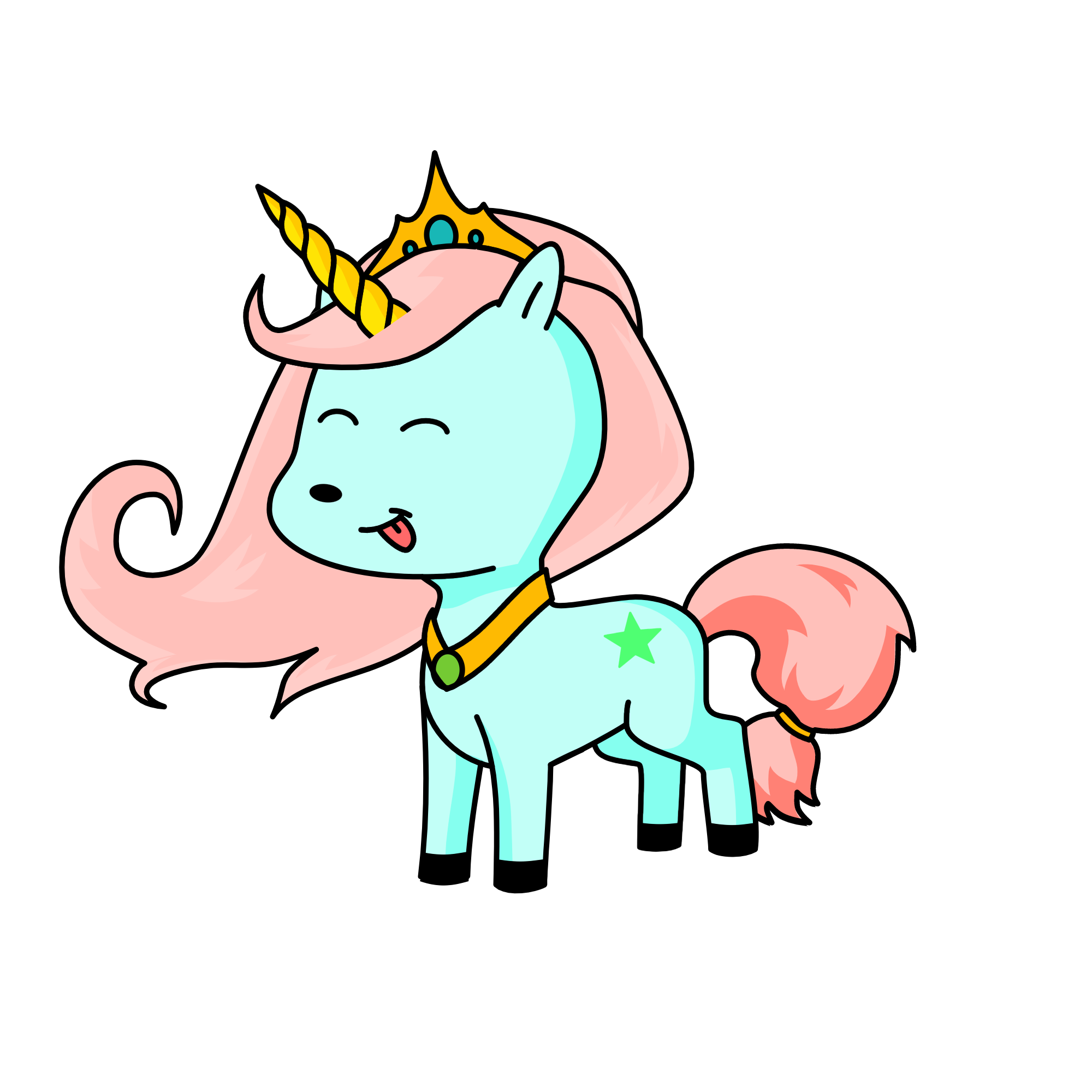 Goldqueen, the unicorn