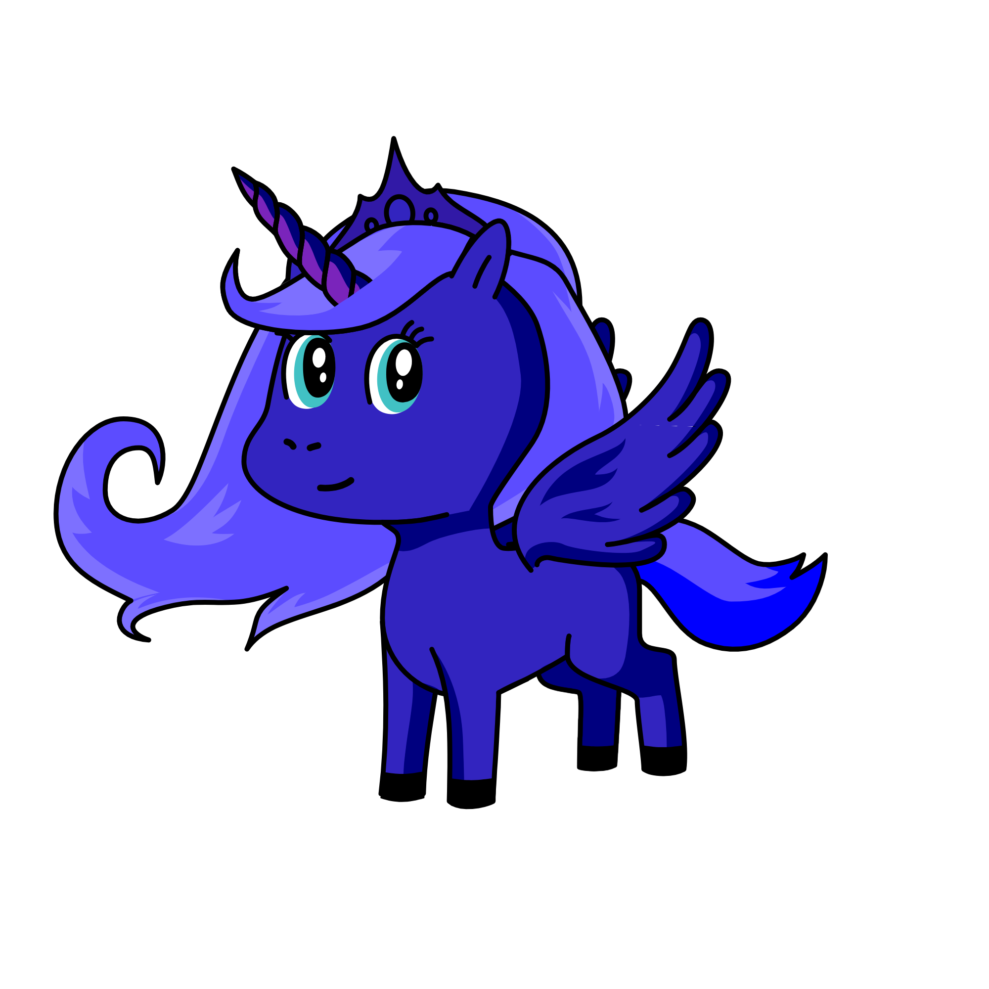 Princess Luna, the unicorn
