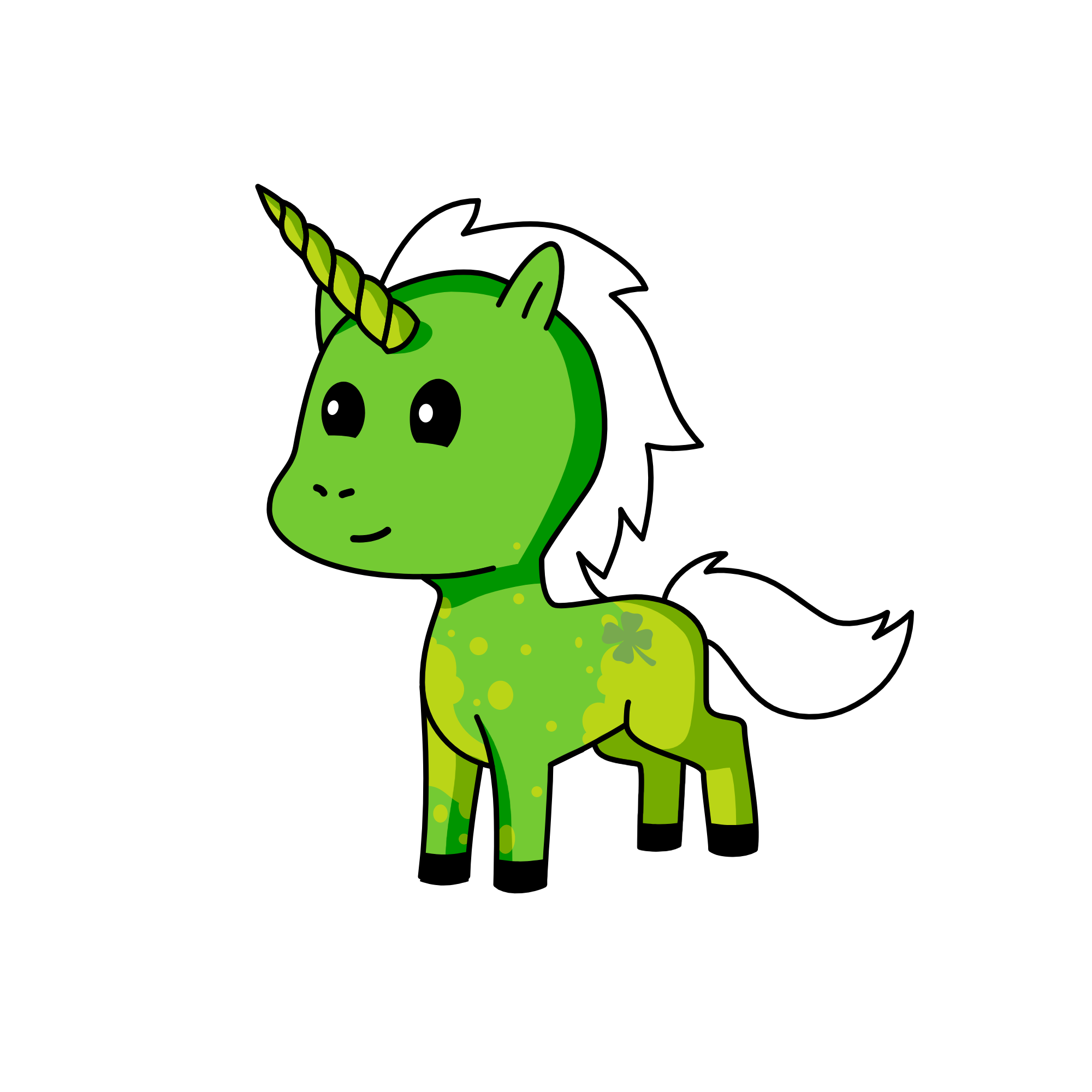 St. Patrick Corn, the unicorn