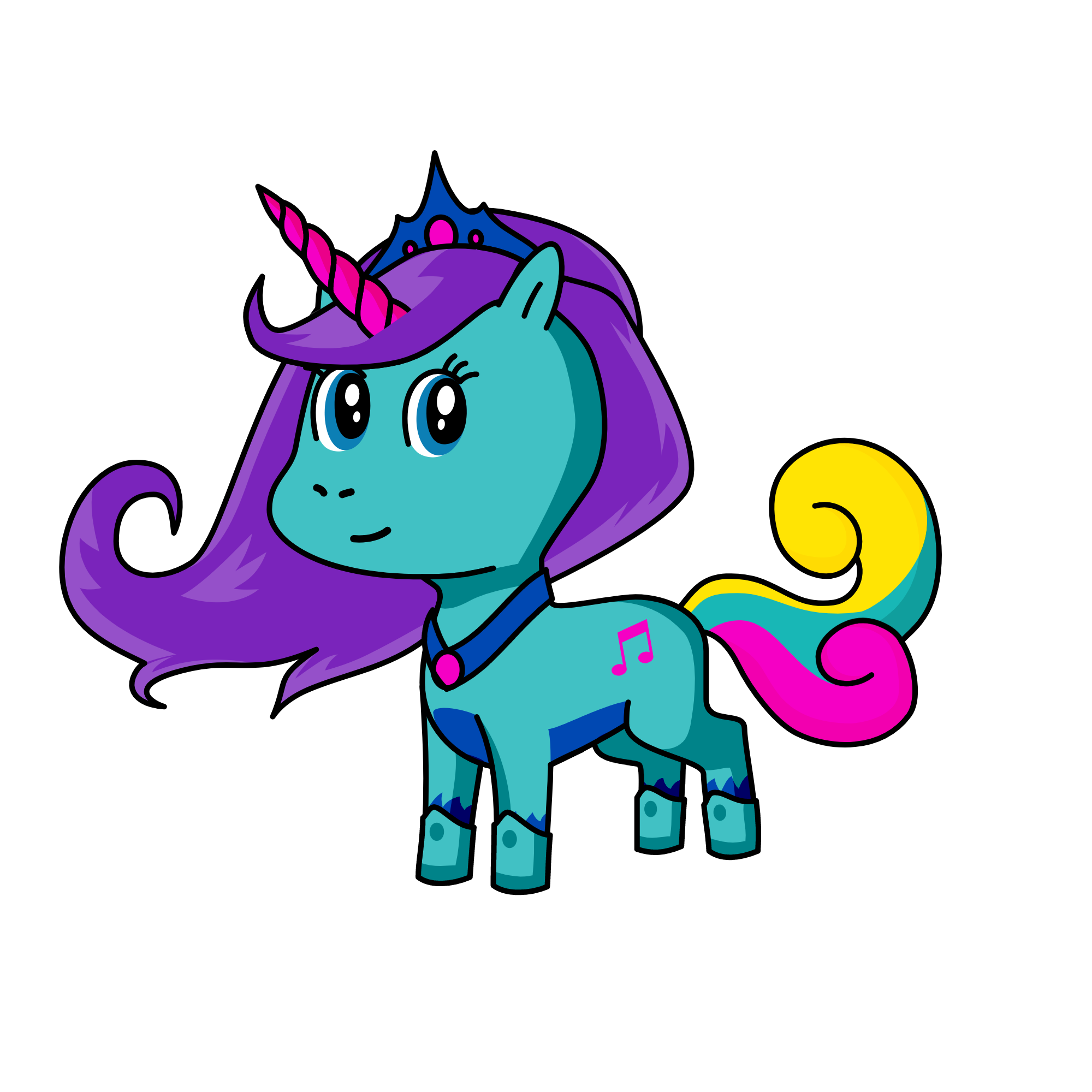 rainbow unicorn, the unicorn