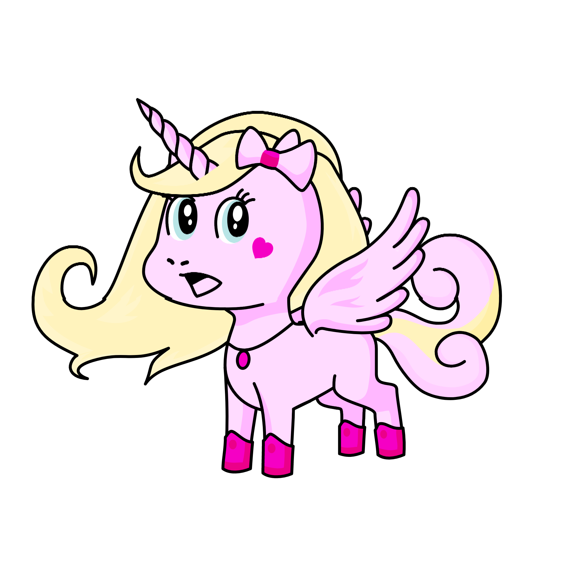 Pinky, the unicorn