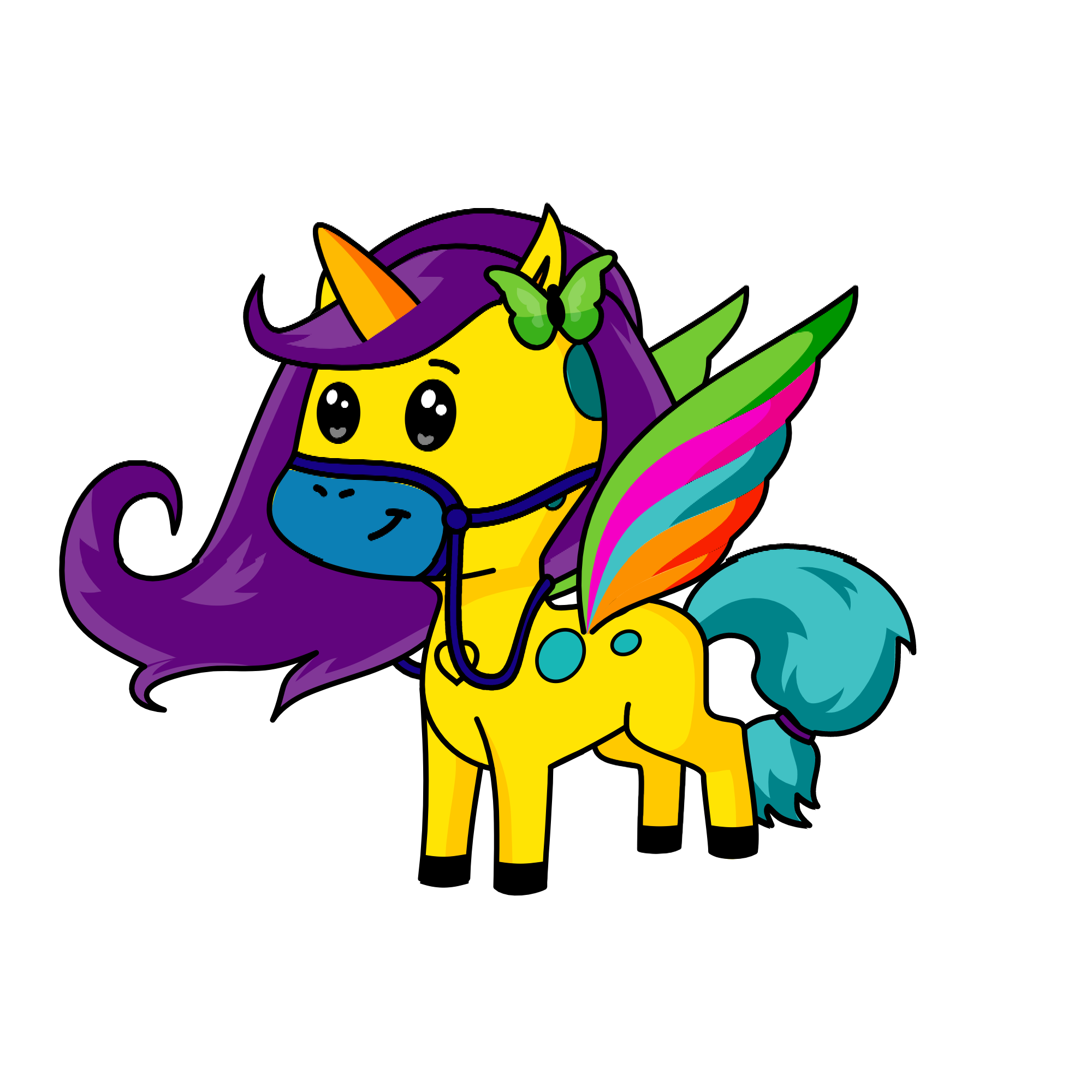 Get wings by going to the about section, scrolling down and then clicking the button that says , the unicorn