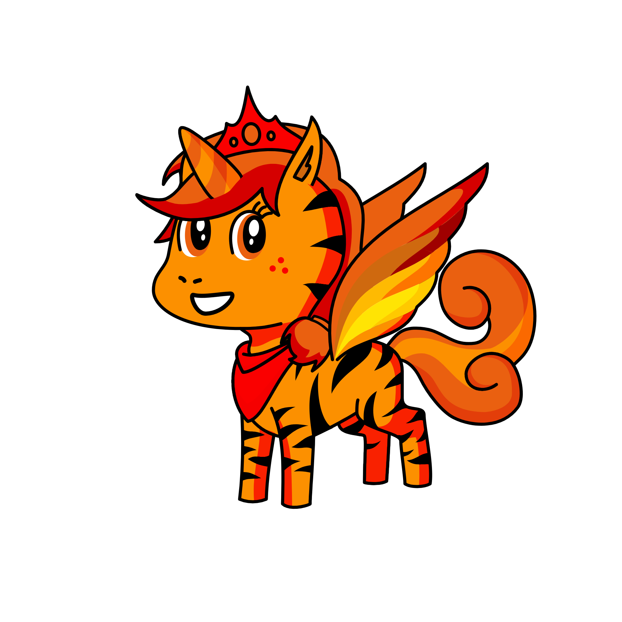 Queen of tigers, the unicorn