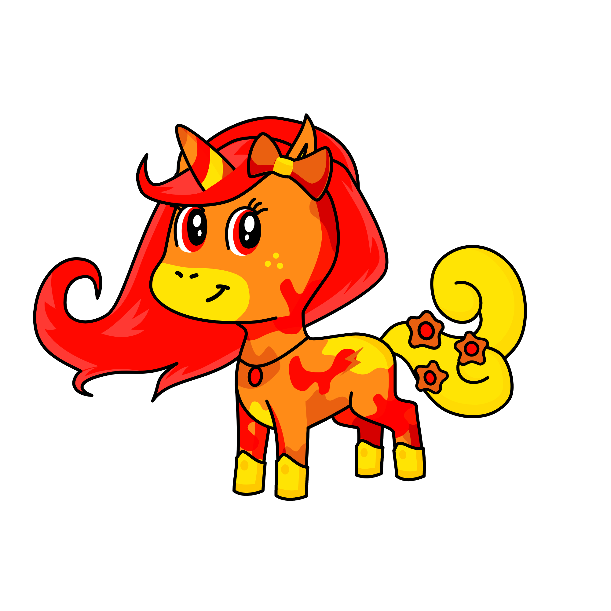 one of the four elements Fire, the unicorn