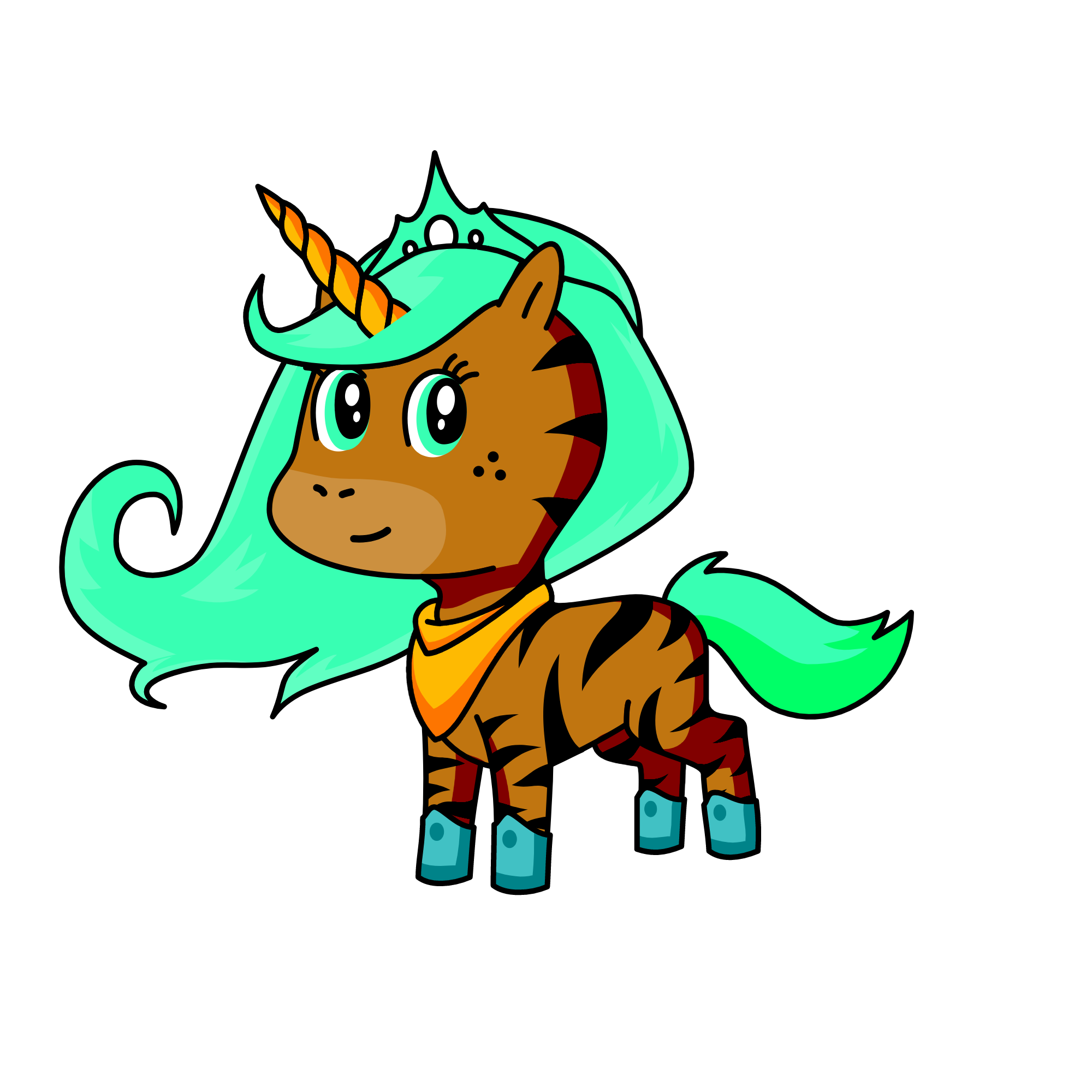 qeen bee, the unicorn