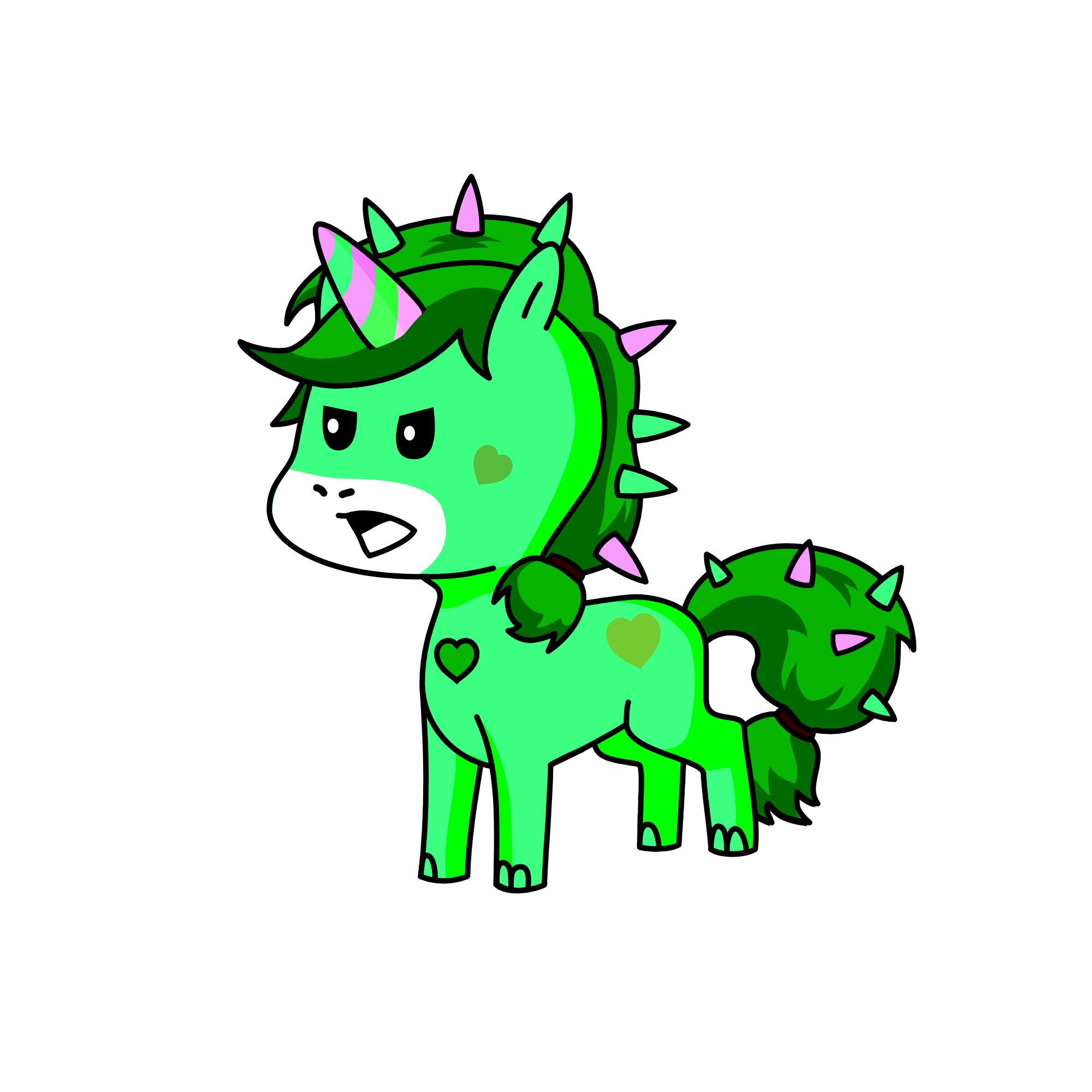 Spiky Spike, the unicorn