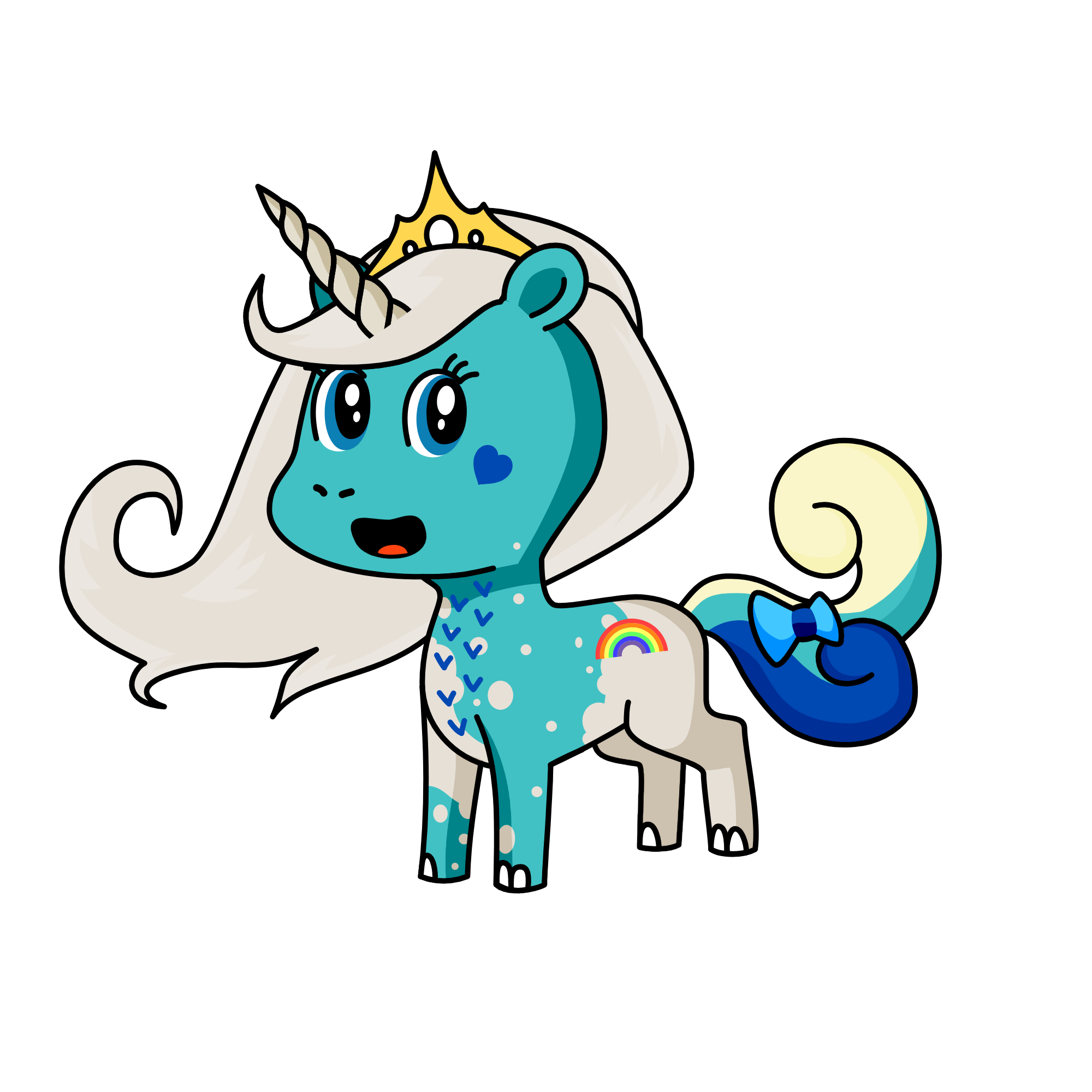 **بلو بری**, the unicorn