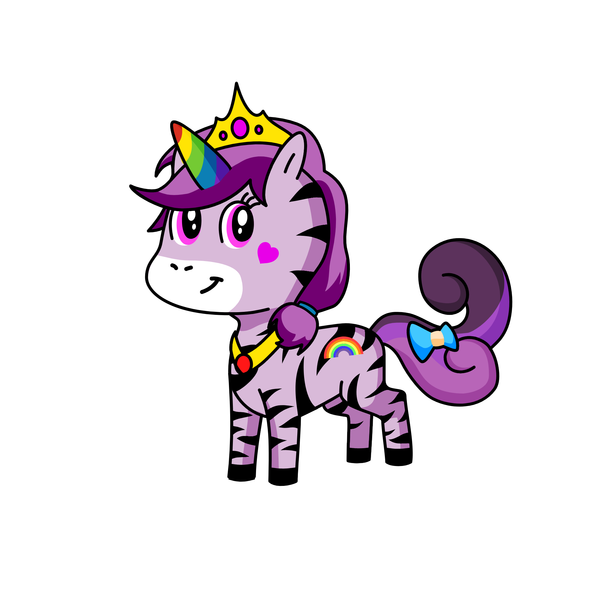 Rainbow Tiger, the unicorn