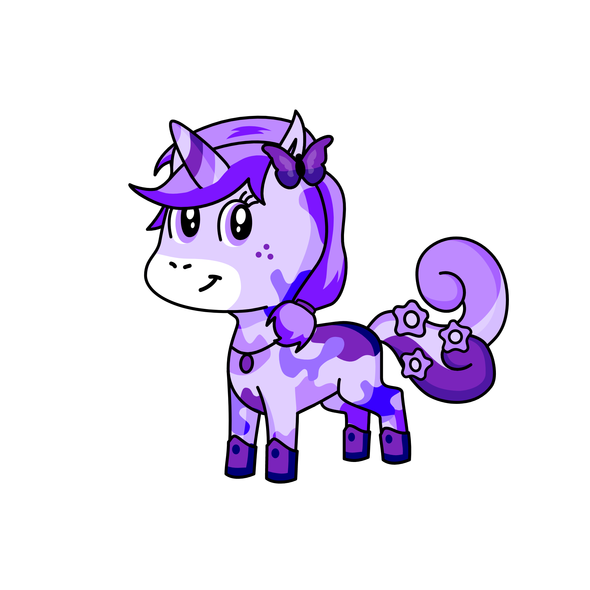 Kawaii, the unicorn