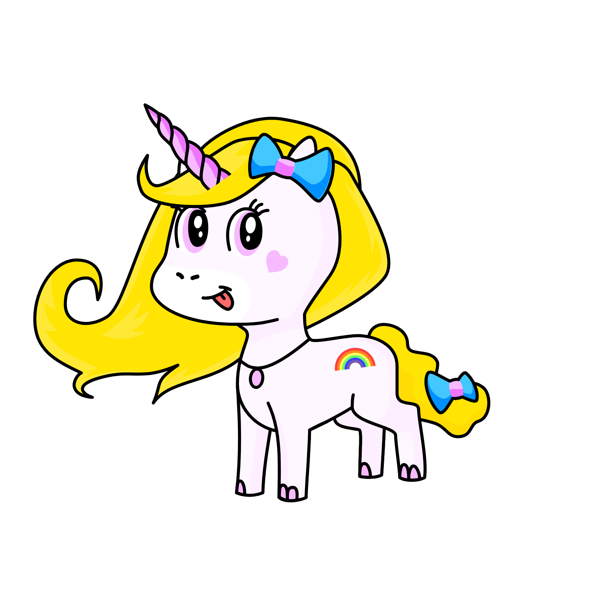 Pinky, the unicorn