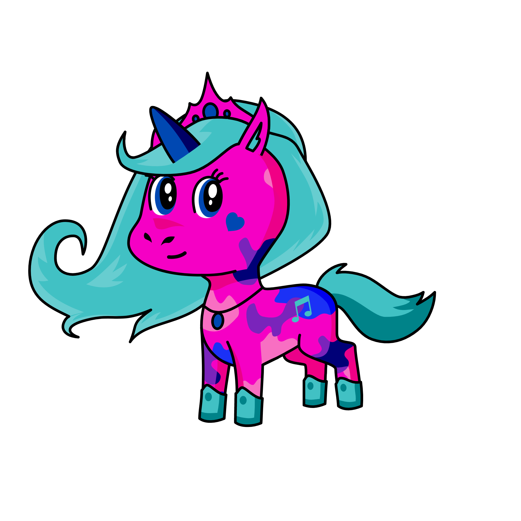 princess amanda princess of music, the unicorn