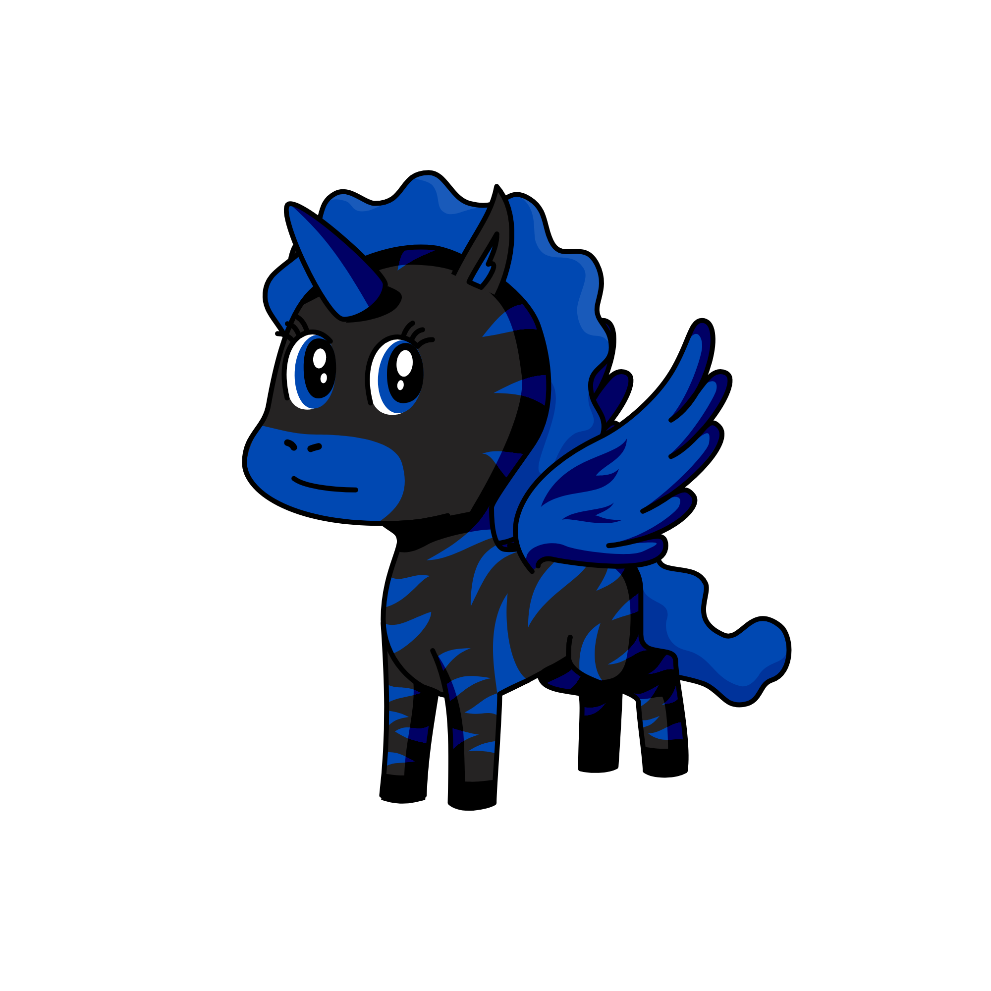 Moon corns, the unicorn