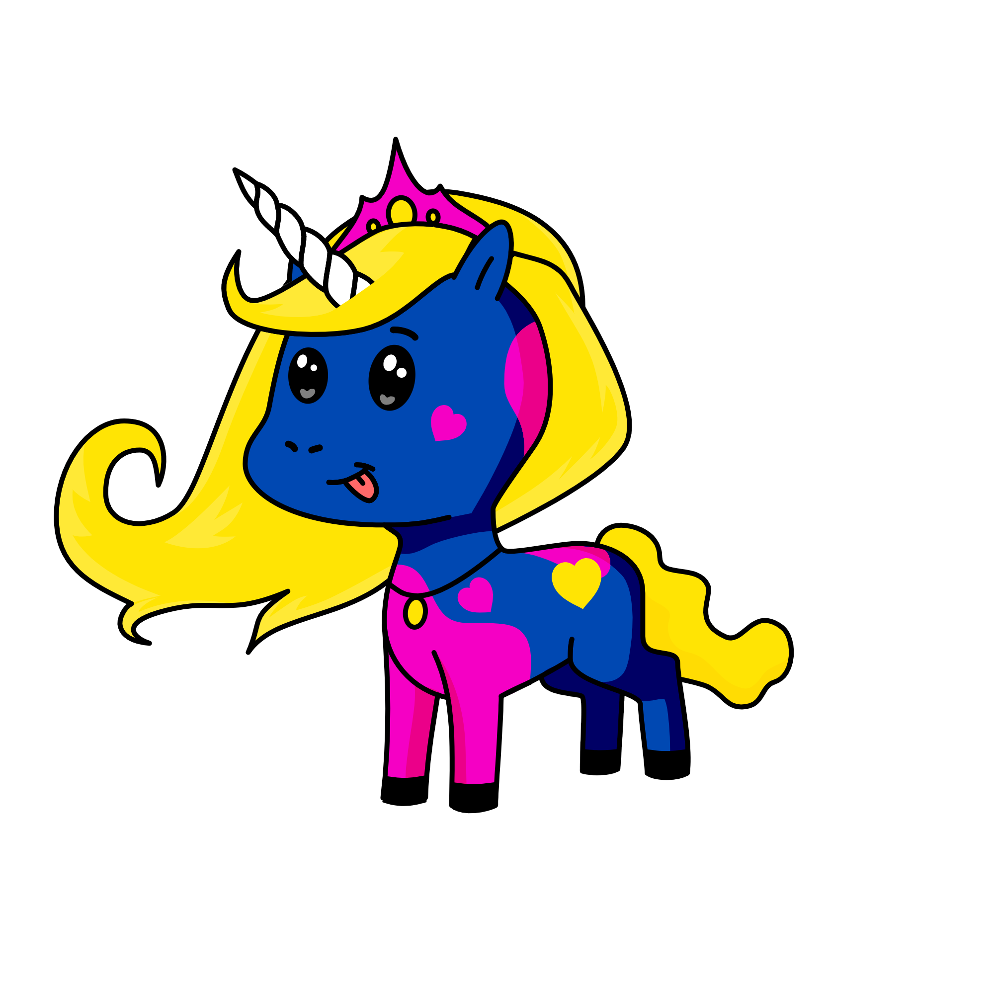 moonlight, the unicorn