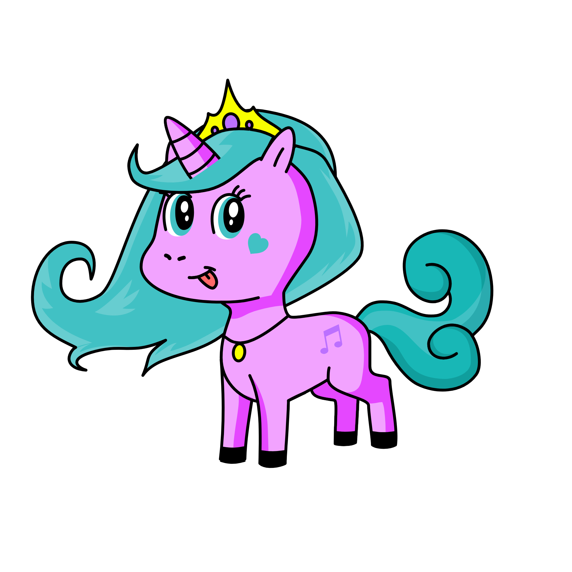 princess cutie, the unicorn