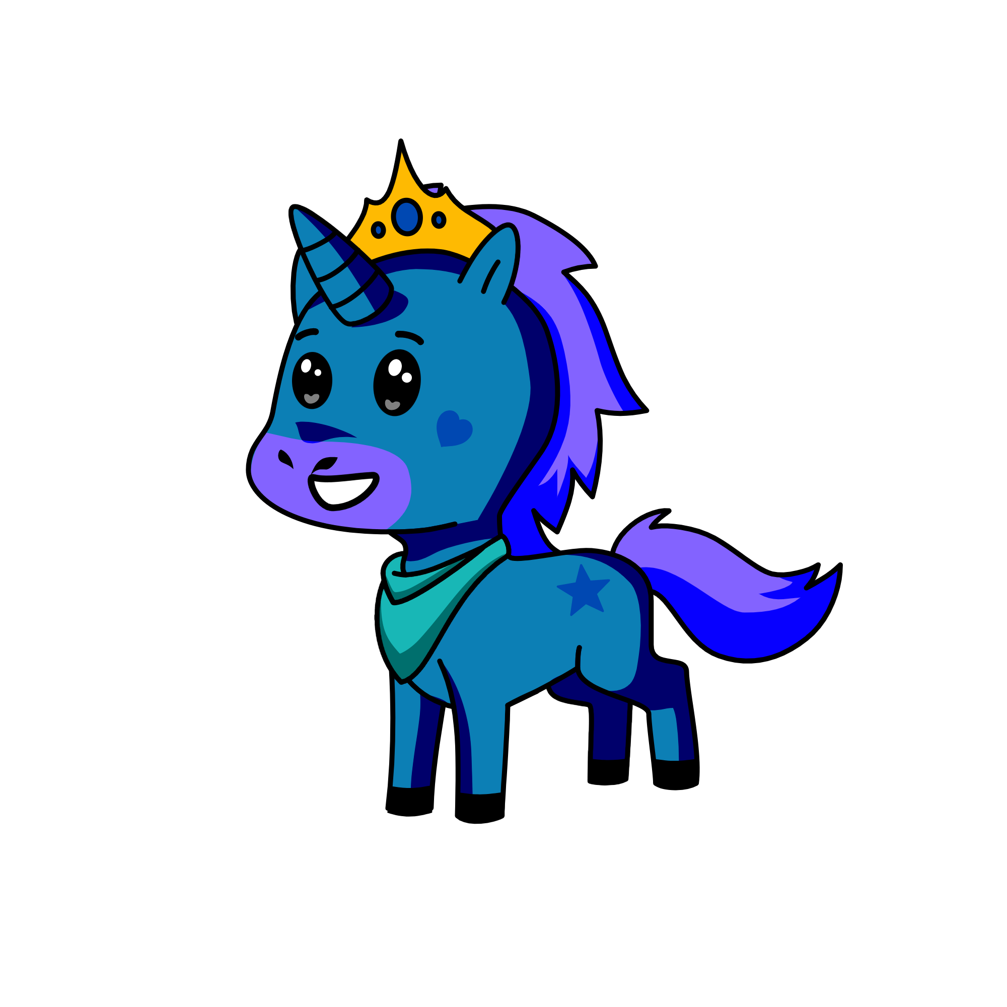 king cutie, the unicorn