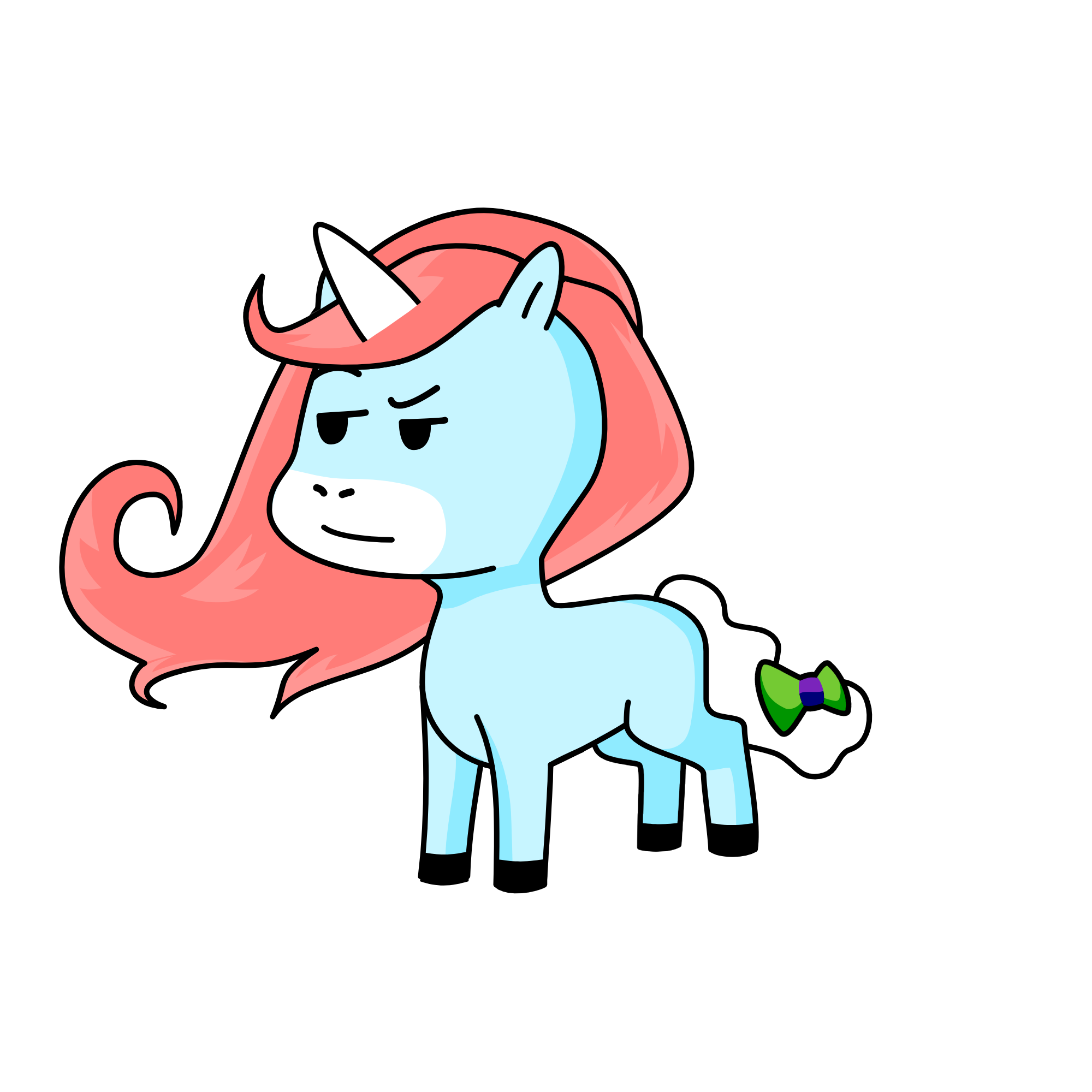 Bubblegum, the unicorn