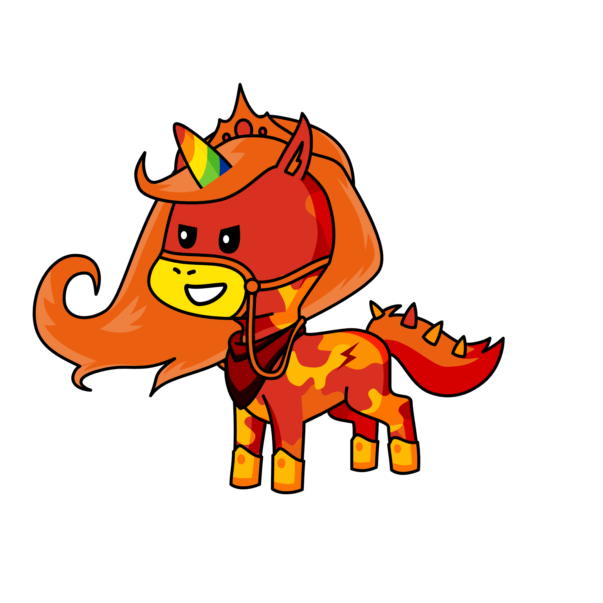 queen of fire, the unicorn