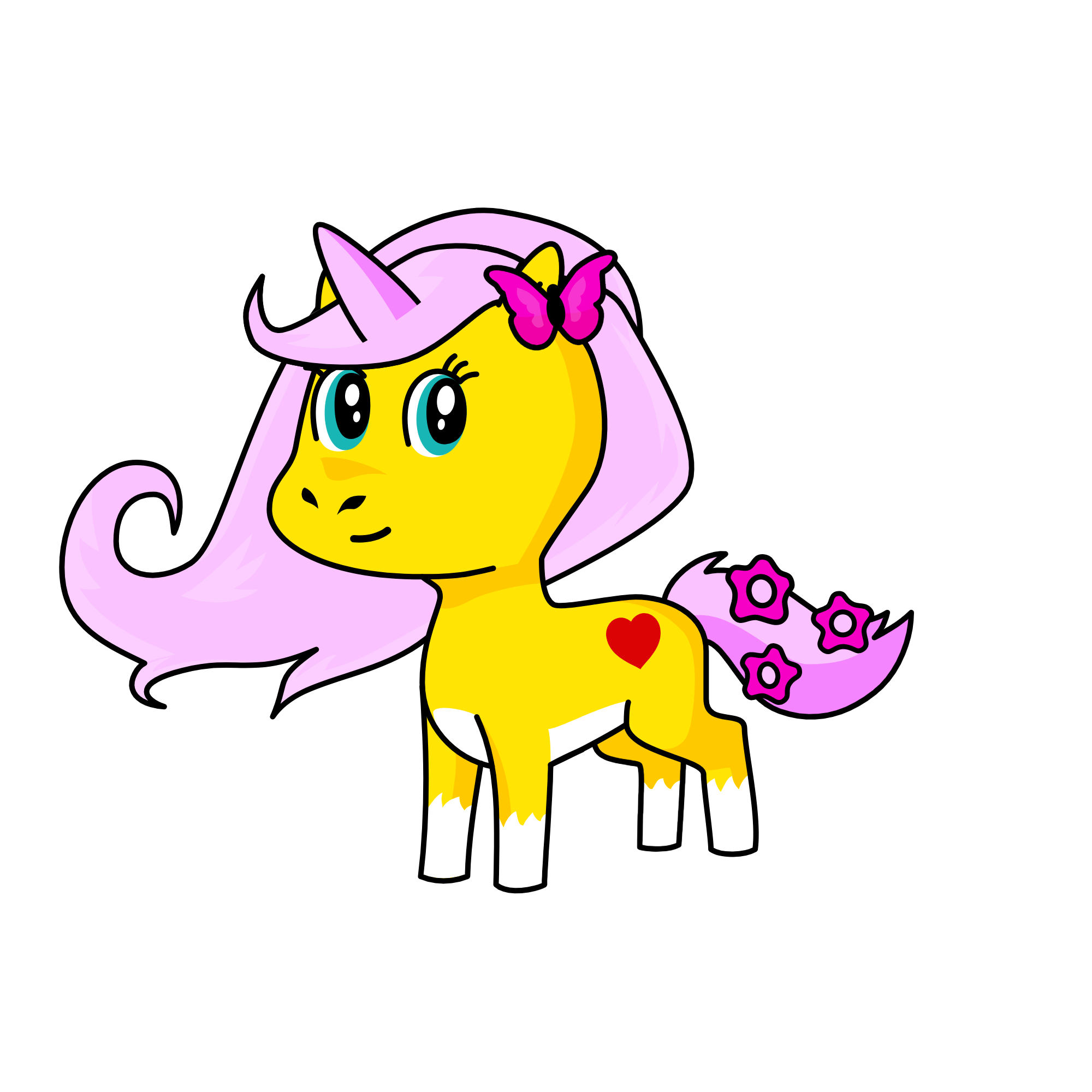 fluttershy, the unicorn