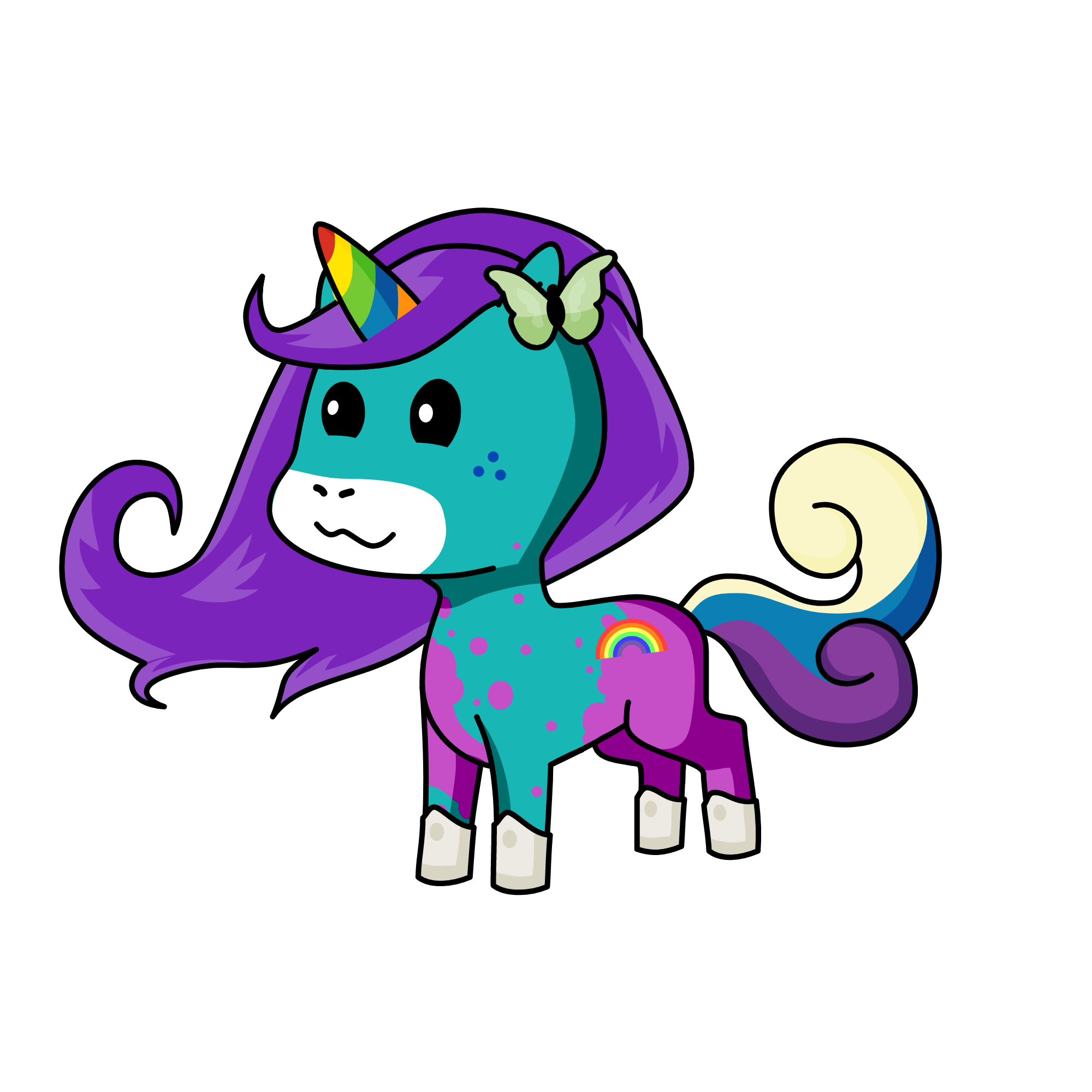 Pingkypie, the unicorn