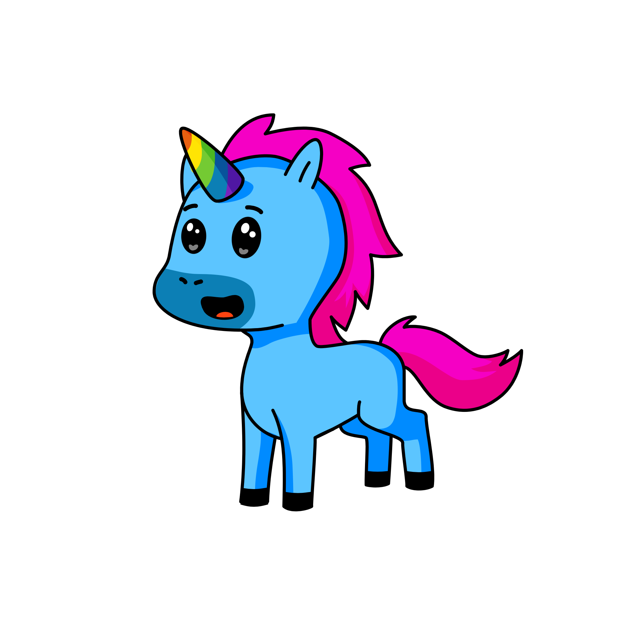 HoneyFlake, the unicorn