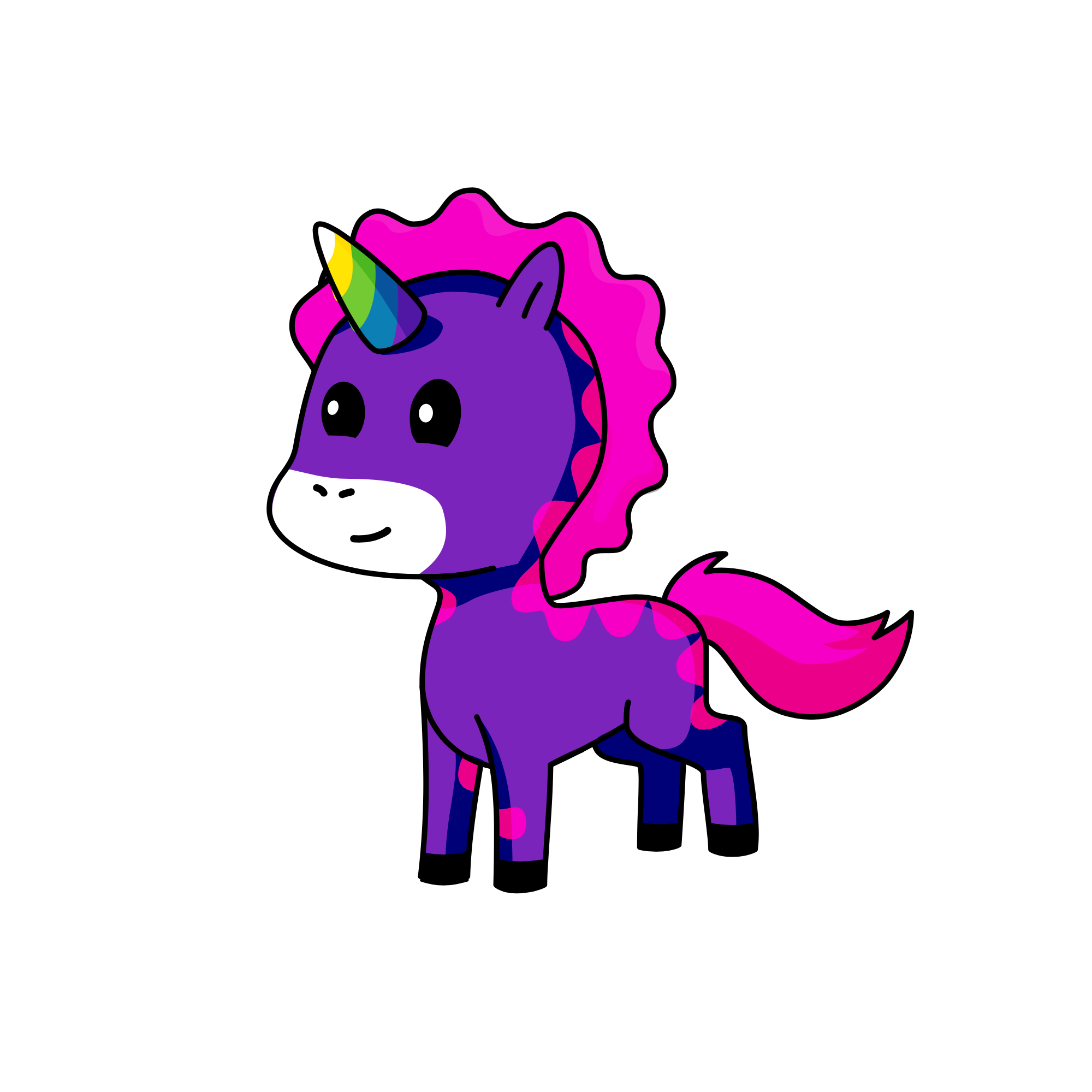 Rainbow Lyla, the unicorn