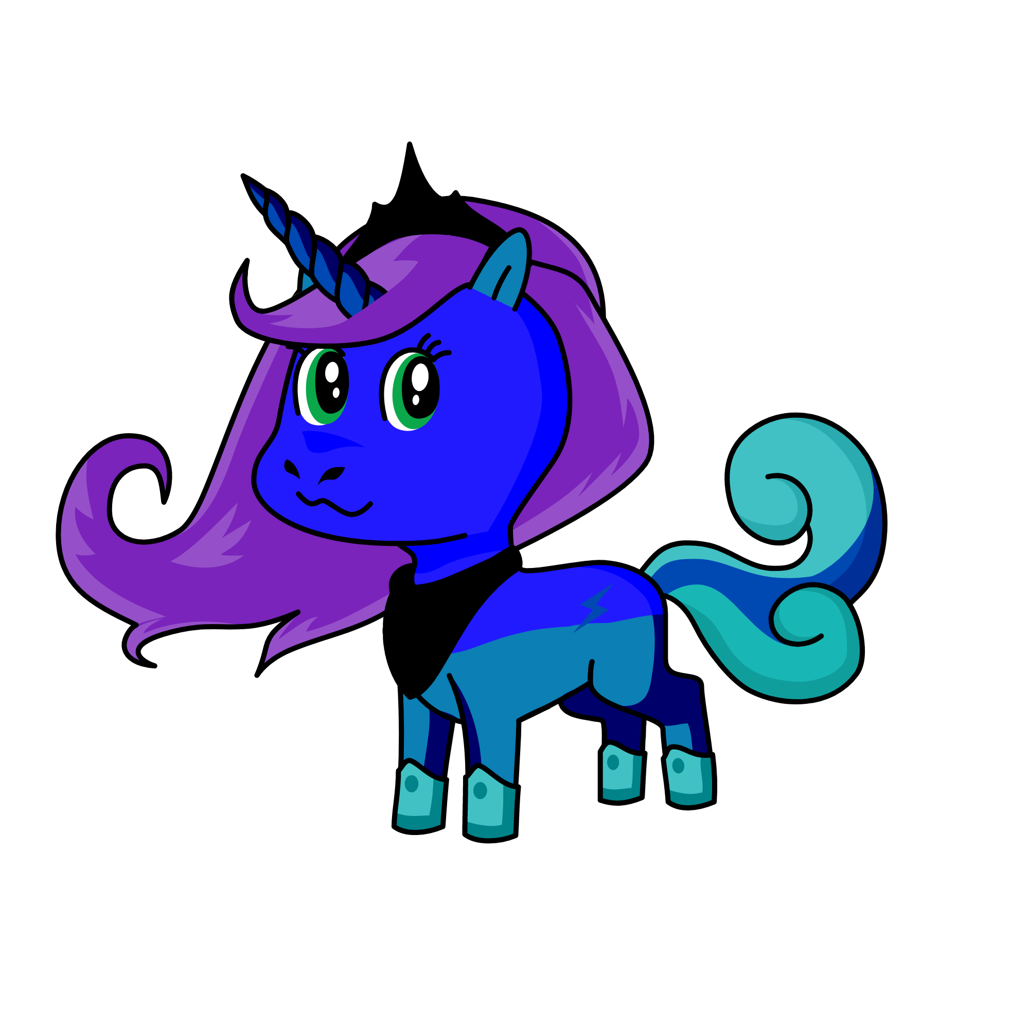princess Luna, the unicorn