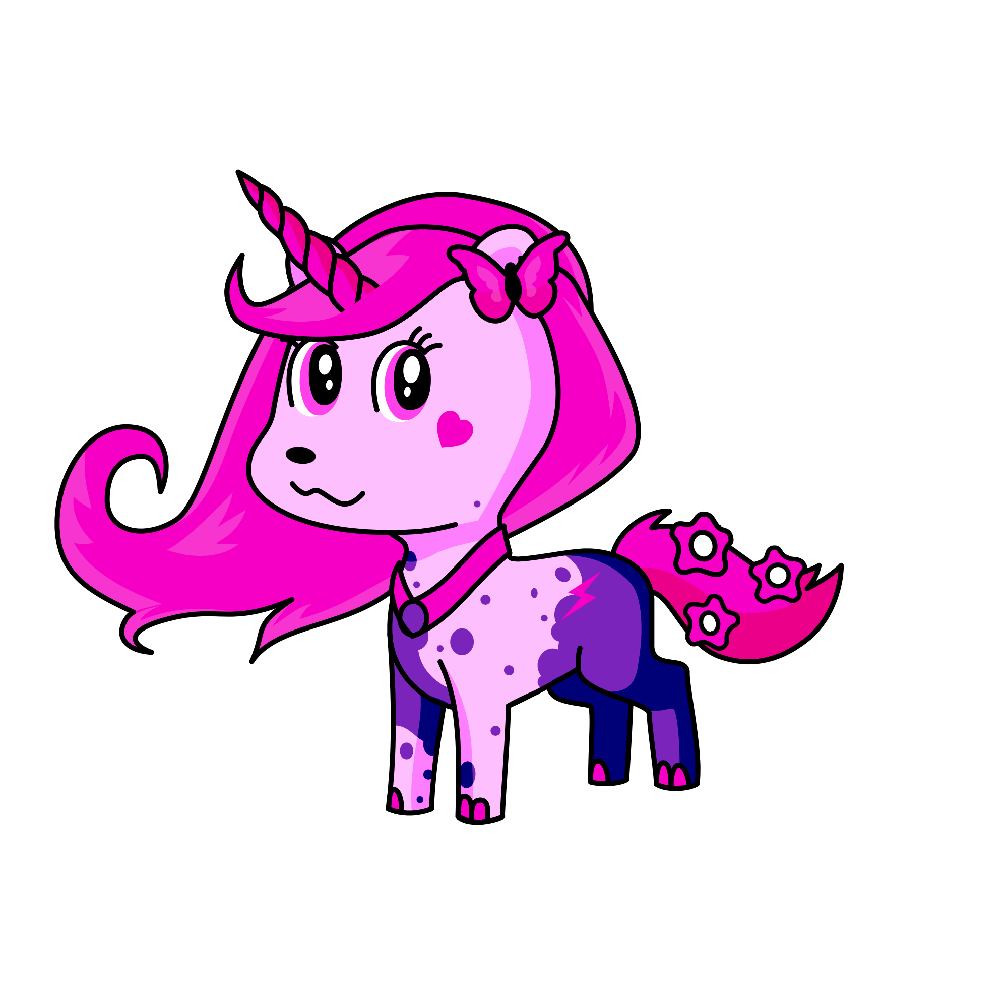 Pinky, the unicorn