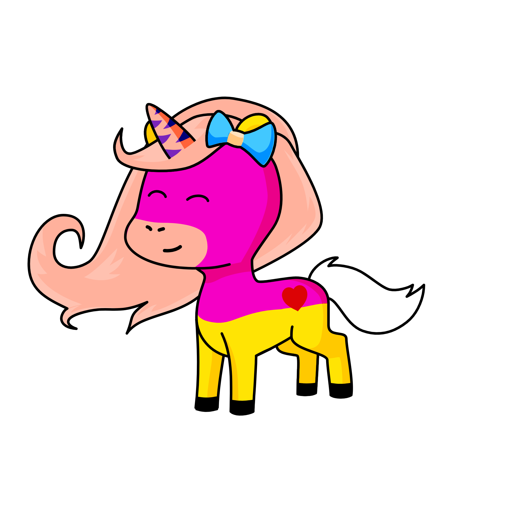 pinki, the unicorn