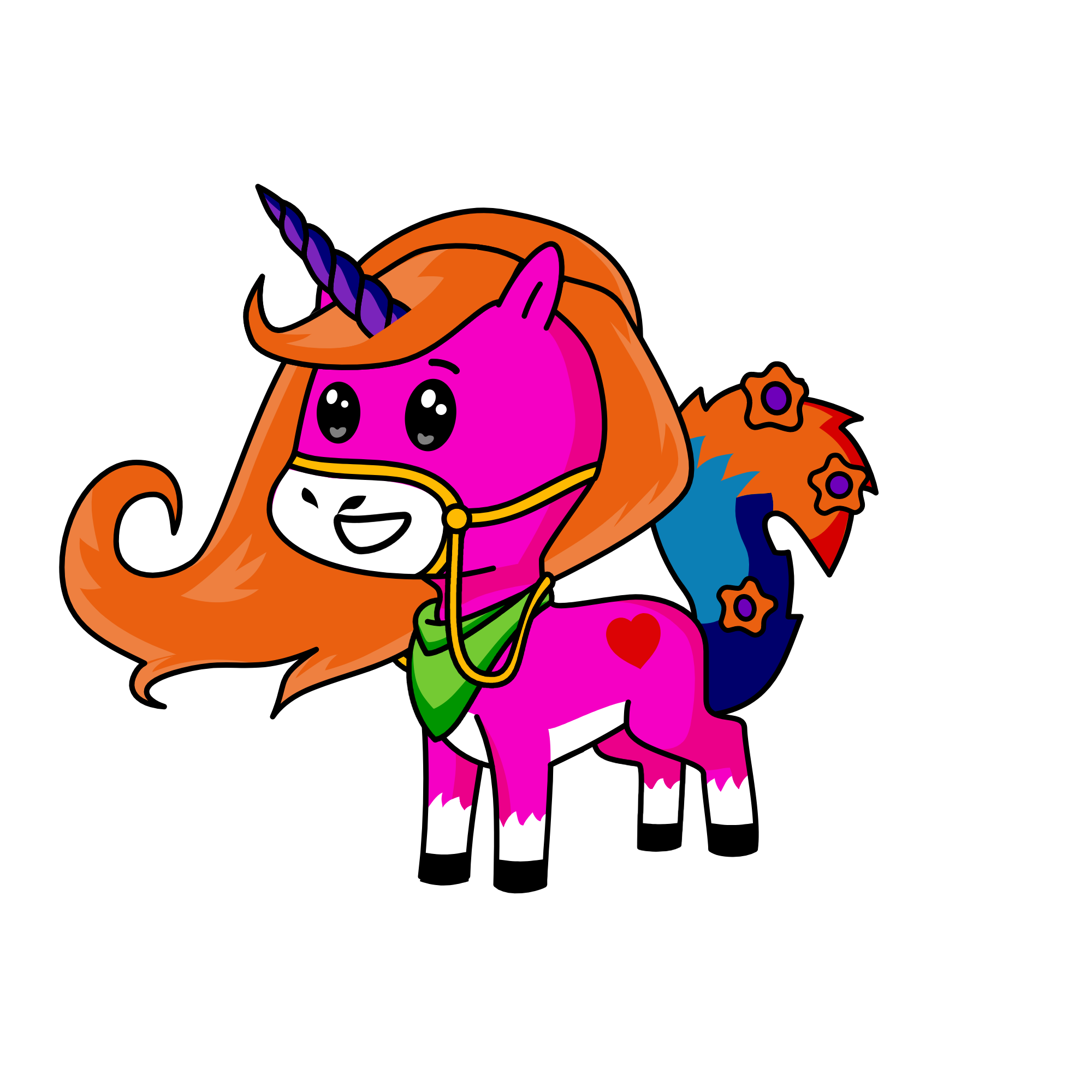 uni art, the unicorn