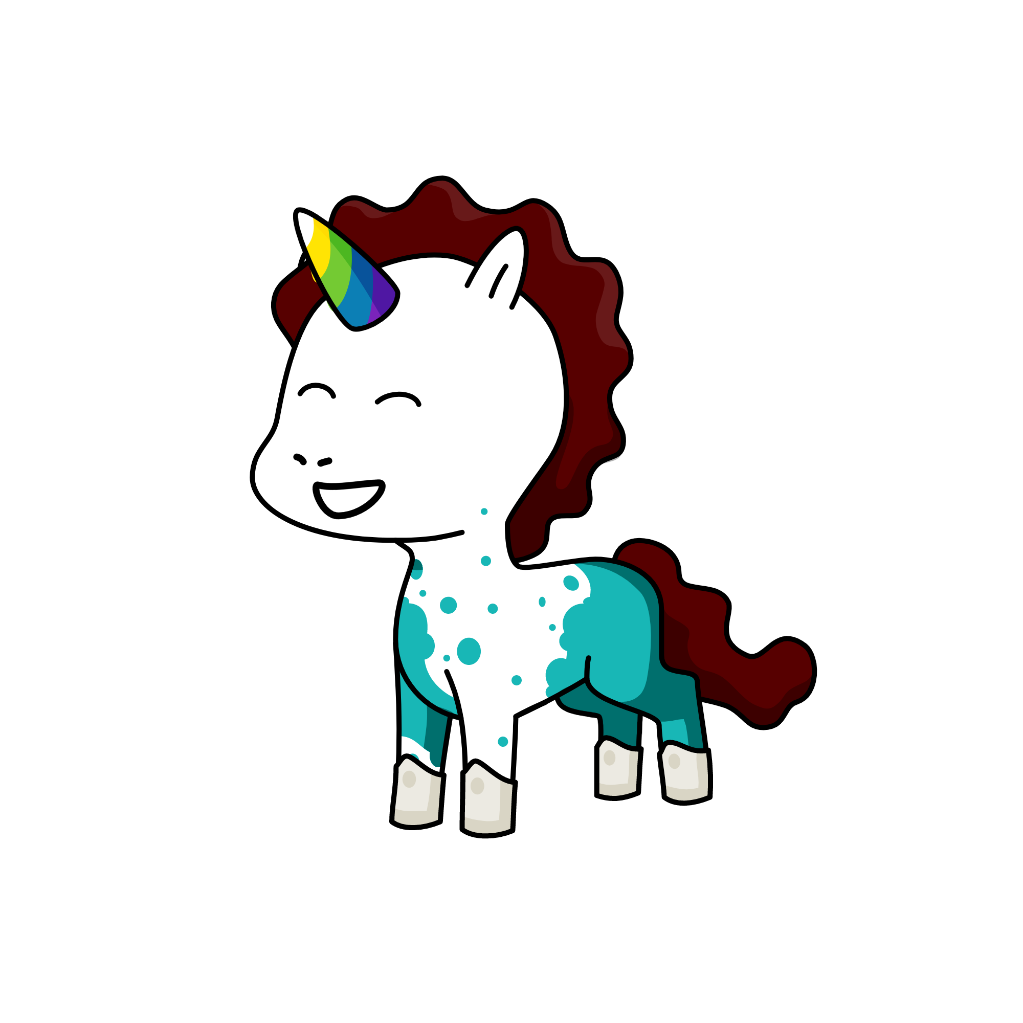 Bob Ross, the unicorn