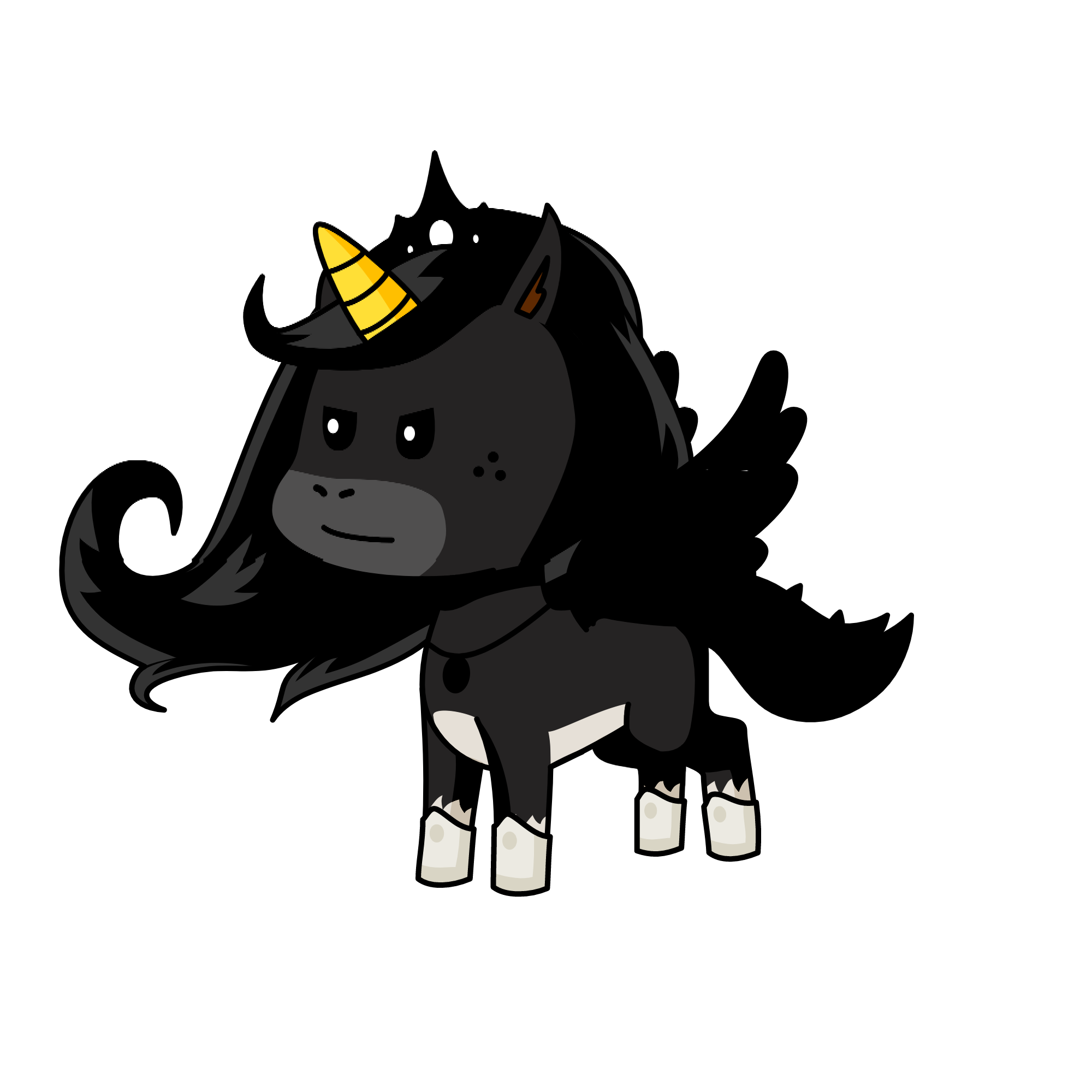 Nightmare moon, the unicorn